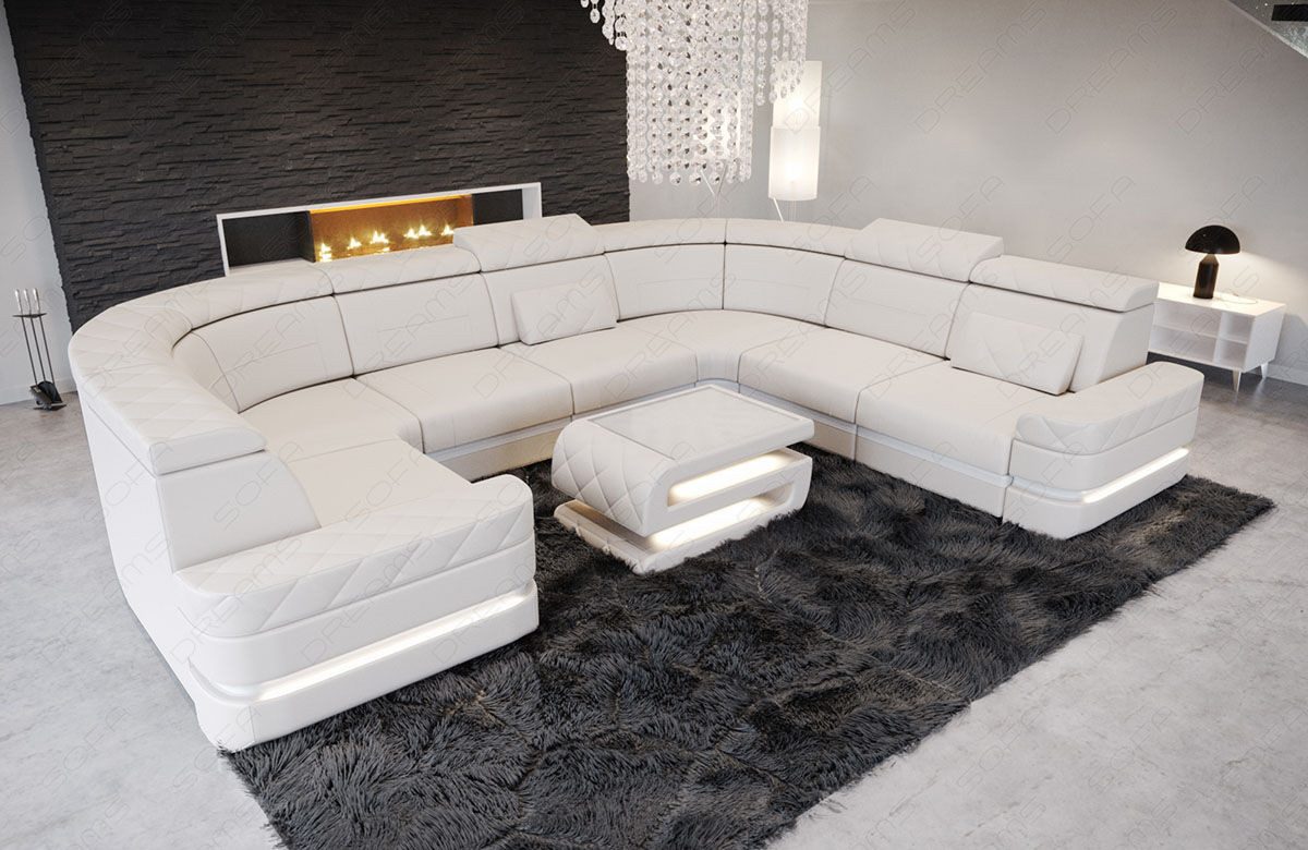 Sofa Dreams Wohnlandschaft Ledersofa Positano u günstig online kaufen