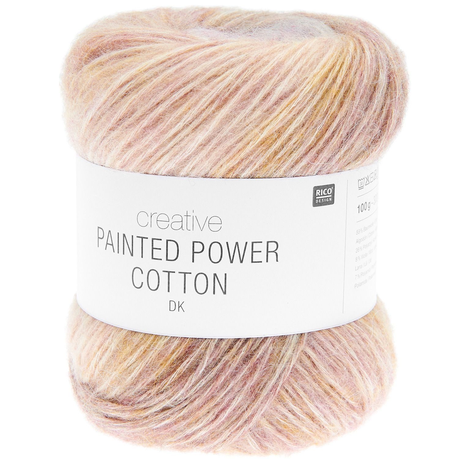 rico Rico - Creative Painted Power Cotton dk Häkelwolle, 300 m