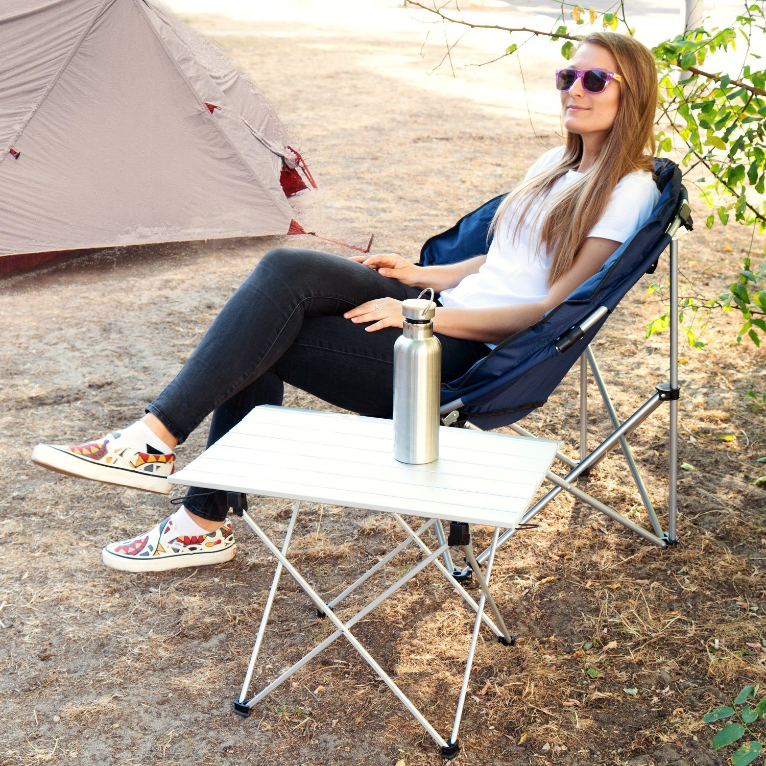 Navaris Campingtisch Camping Klapptisch ultraleicht - günstig online kaufen