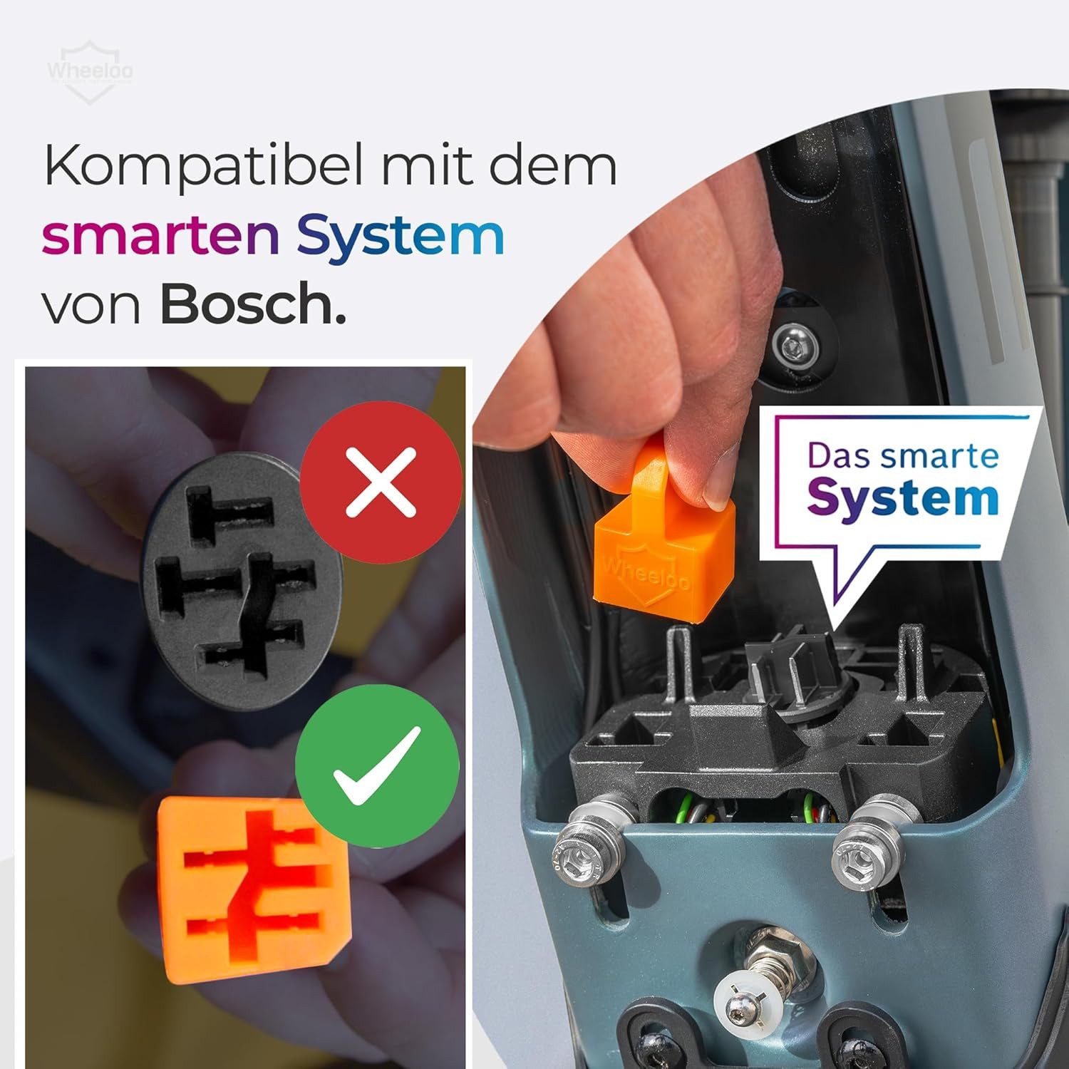 Wheeloo Kontaktschutz Abdeckung für Bosch Powertube 725 Smartes System E-Bike Akku, 2er Set Ebike Transport Schutz für Powerpack + Power Tube
