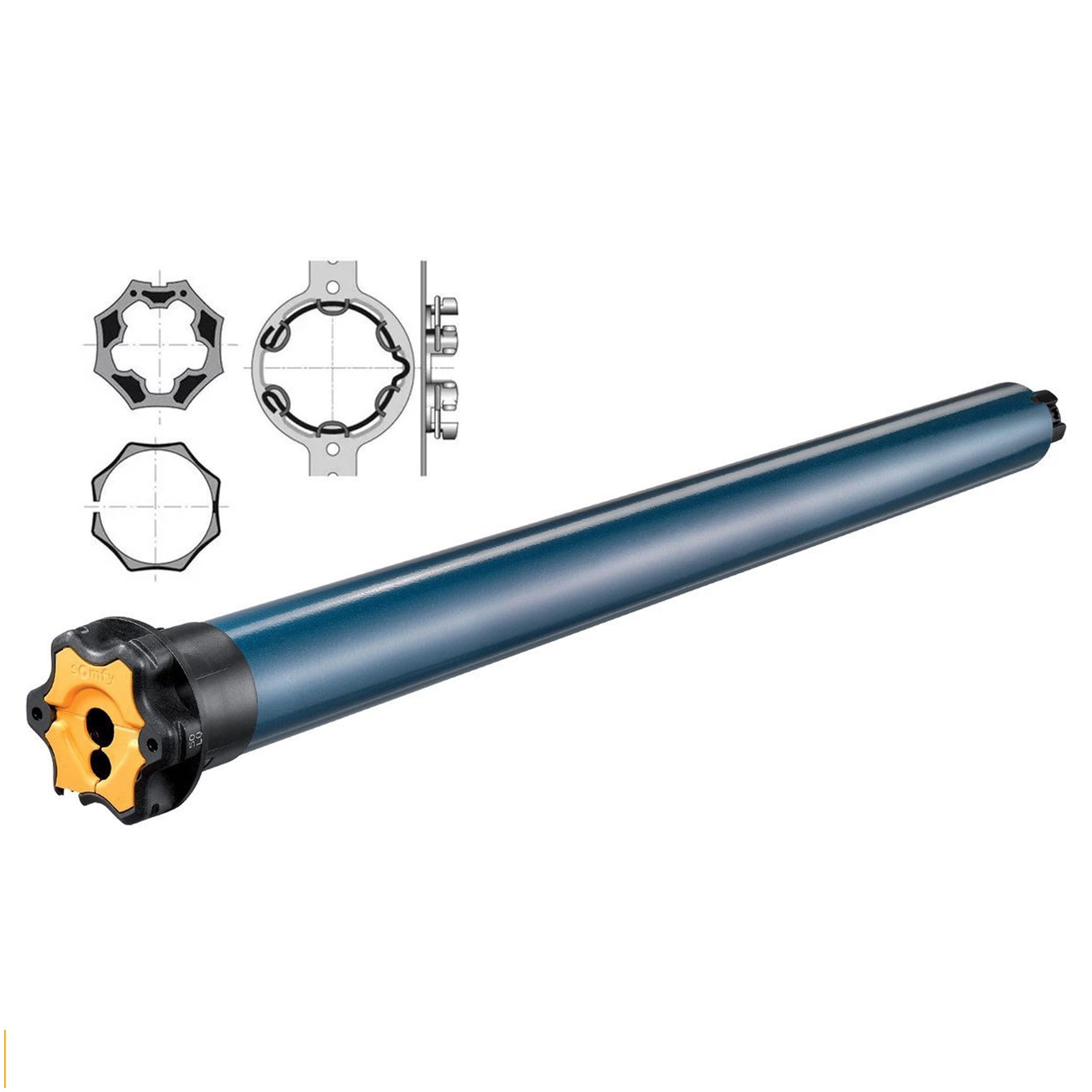 Bandloo Rollladenmotor Somfy Set Oximo 50 RTS 10/17 Funk-Rollladenmotor 10Nm + Zubehör, (1 St)