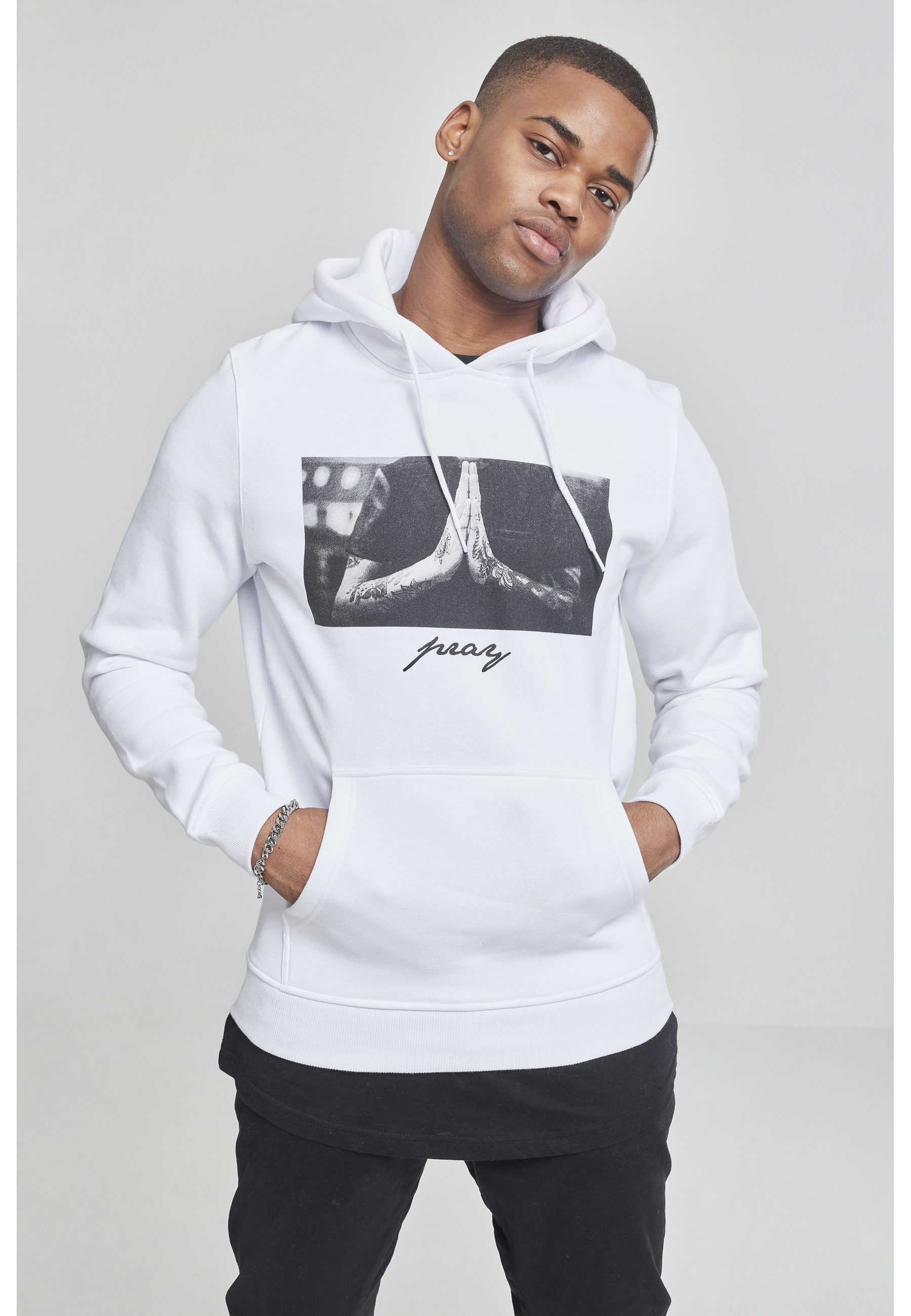 MisterTee Sweatshirt MisterTee Herren Pray Hoody (1-tlg)