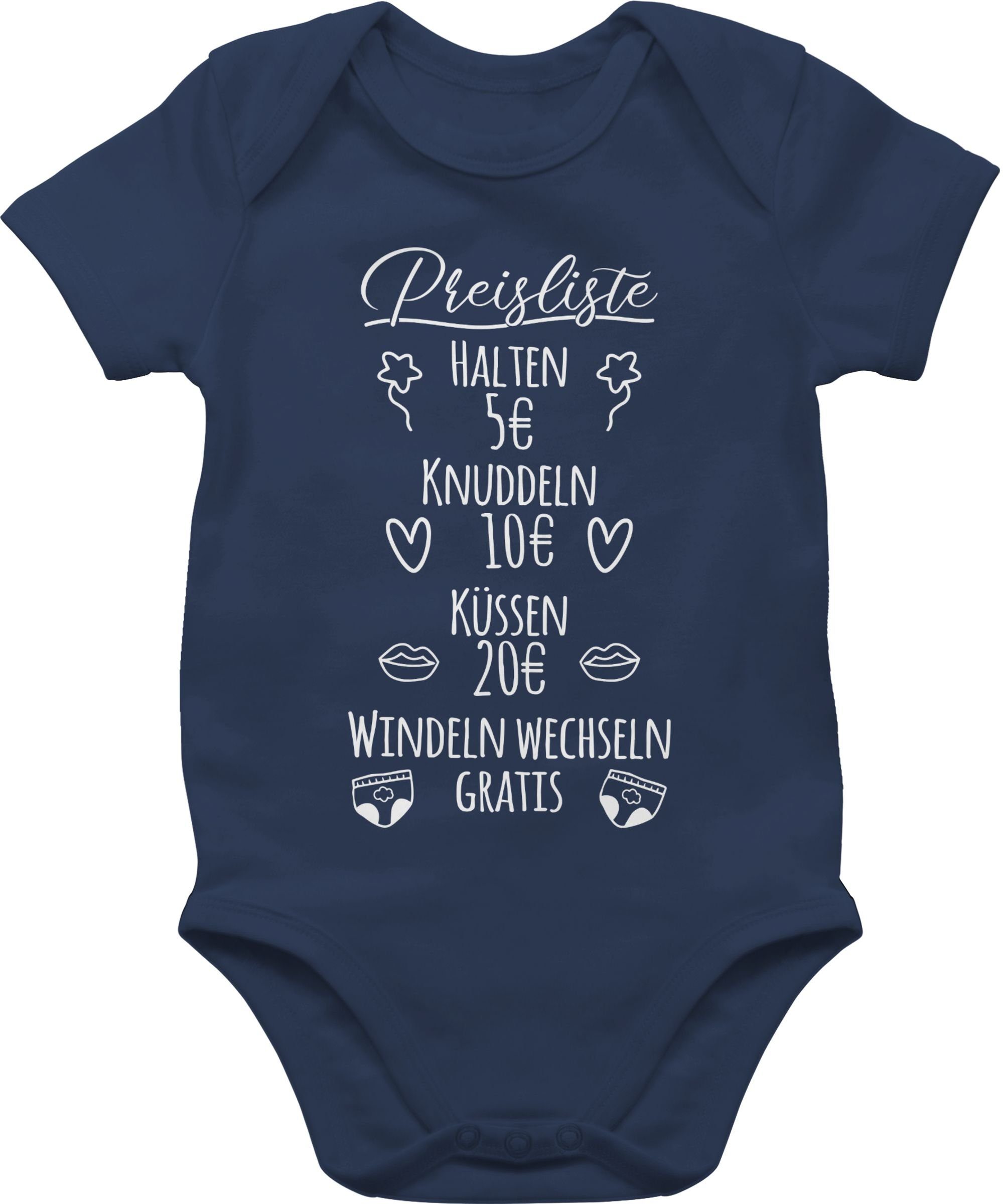 Shirtbody Preisliste Baby
