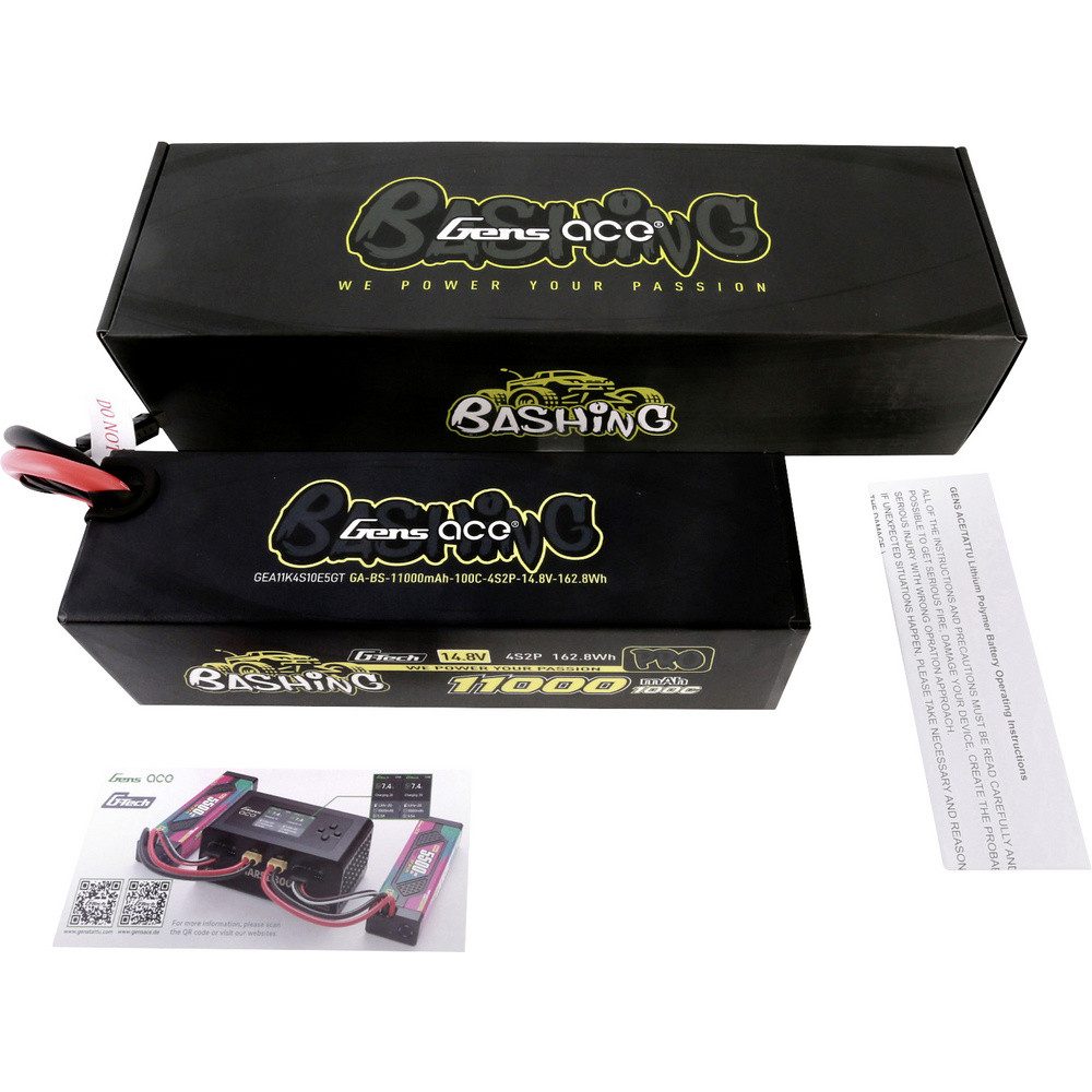 Gens ace Gens ace Modellbau-Akkupack (LiPo) 14.8 V 11000 mAh Hardcase EC5 Akku 11000 mAh