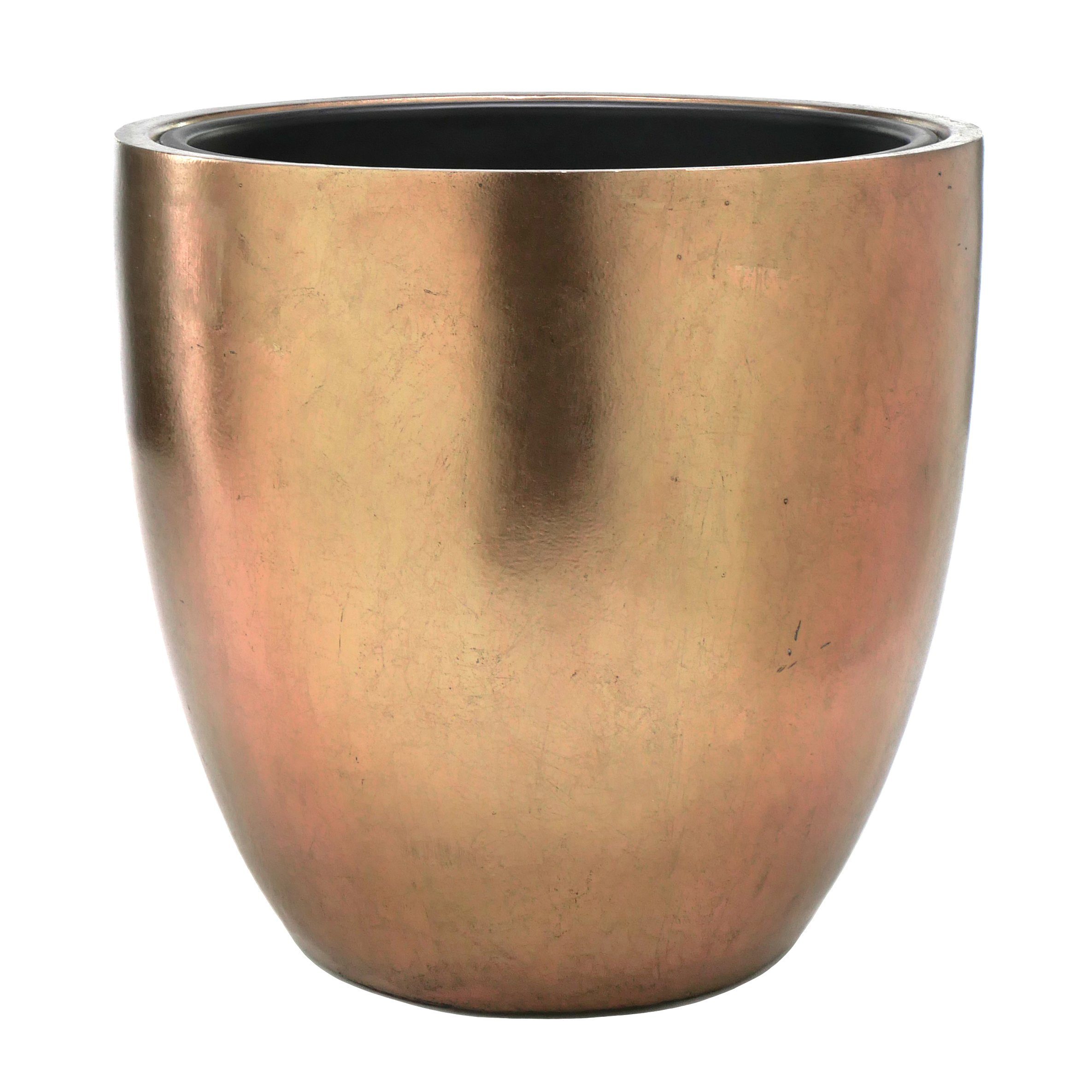 Flingora Pflanzkübel Faye, mit Einsatz - Fiberglas - Indoor - Bronze - Ø 50 günstig online kaufen