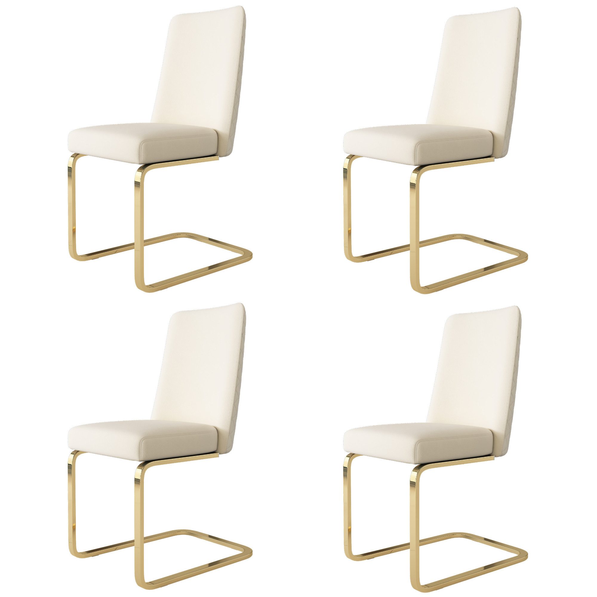 MODFU Freischwinger Polsterstuhl (4 St), Esszimmerstühle günstig online kaufen