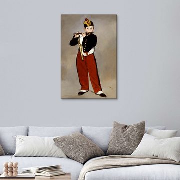 Posterlounge Leinwandbild Édouard Manet, Der Pfeifer, Malerei