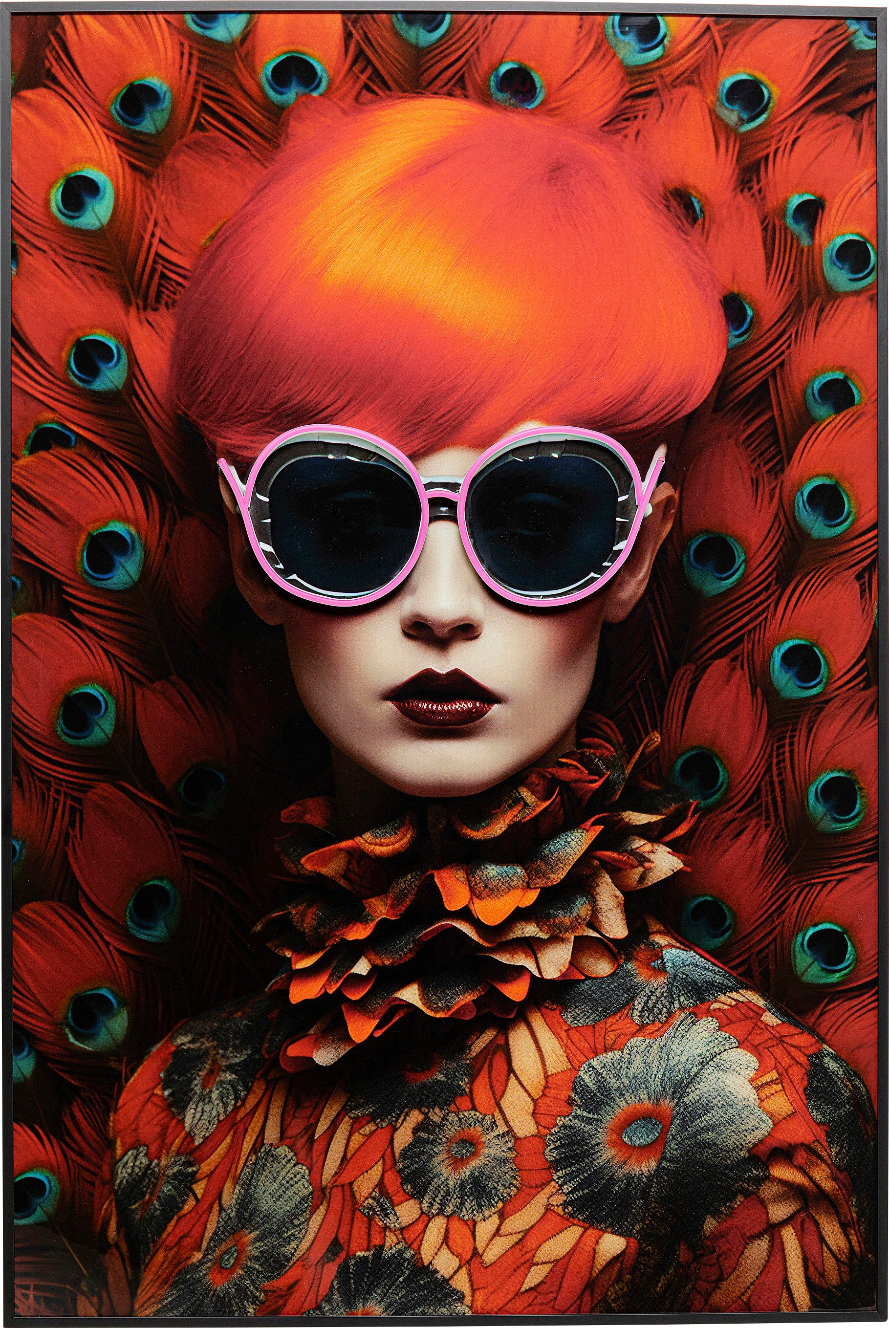 Kare Design LED-Bild Gerahmtes Bild Fancy Lady 75x55cm, verschiedene Farben