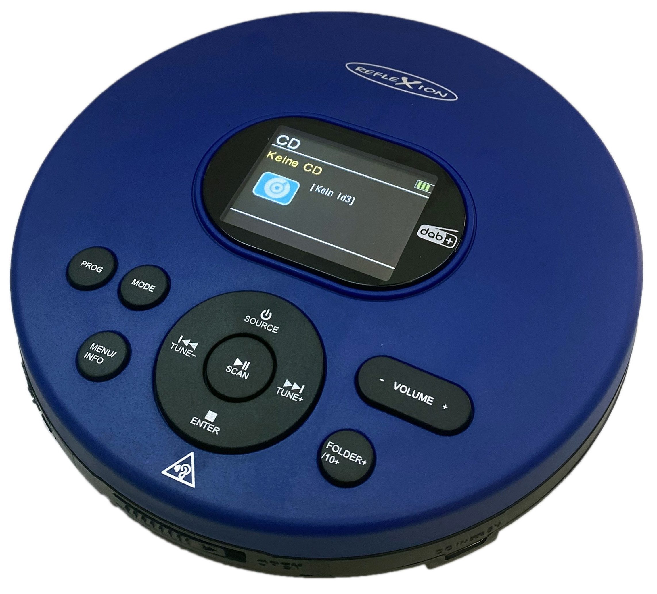 Reflexion PCD540DAB CD/MP3-Player mit DAB+ Digitalradio tragbarer CD-Player (LCD-Farbdisplay, Hörbuchfunktion, Ohrhörer, 8 Std. Akkulaufzeit)