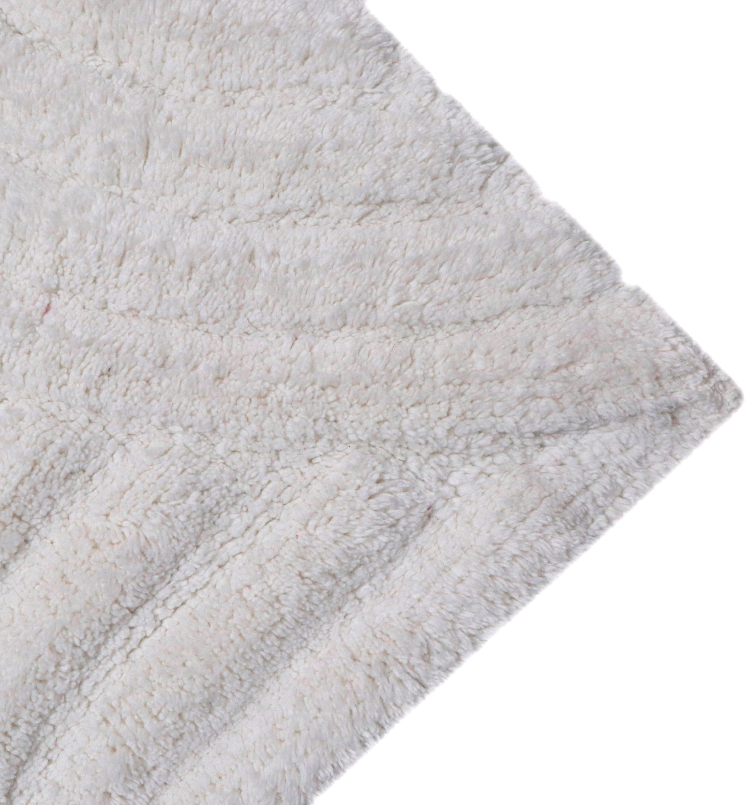 my home Badematte Juna, Badvorleger, Badezimmer Teppich, Zen, Scandi, Boho, Höhe 15 mm, rutschhemmend beschichtet, fußbodenheizungsgeeignet, Baumwolle, rechteckig, Baumwolle, Hoch-Tief-Effekt, weich