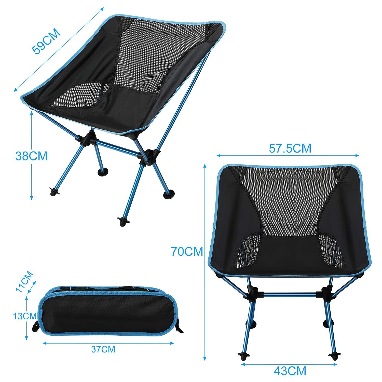 max beträgt Campingstuhl Tragbar Belastung Campingstuhl (kompakter Anglerstuhl EXTSUD Klappstuhl Outdoor für Aktivitäten,Camping,Grill,Picknick,Strand,Wandern 150kg) Stuhl mit Stuhl Tragetasche tragbar
