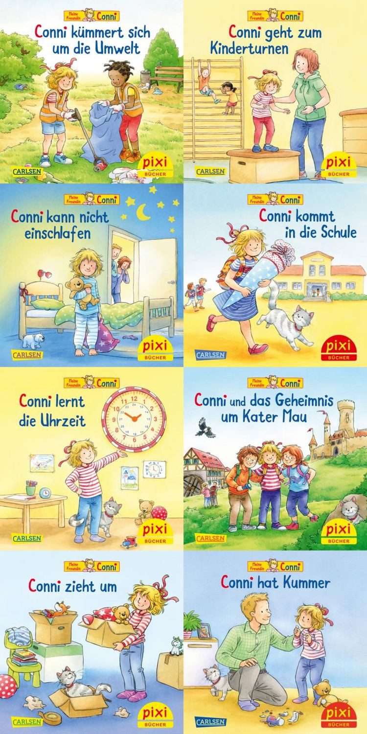 Pixi-8er-Set 300: Neue Abenteuer mit Conni (8x1 Exemplar) / Liane Schneider
