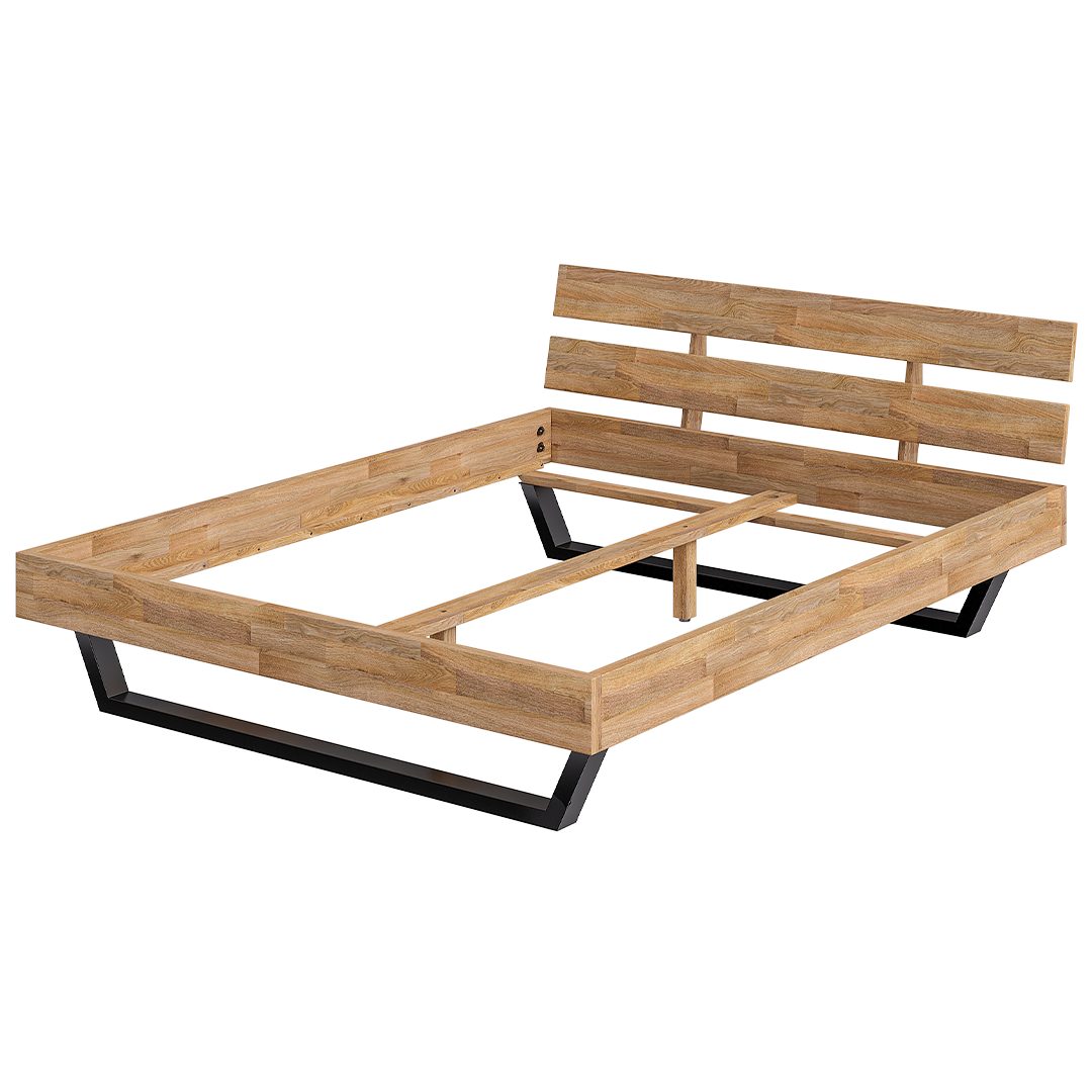 skølm Massivholzbett Alver, natur geölt mit günstig online kaufen