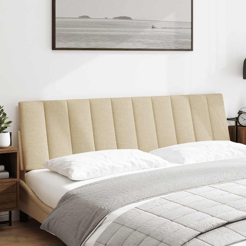 vidaXL Bett, Kopfteil-Kissen Creme 180 cm günstig online kaufen