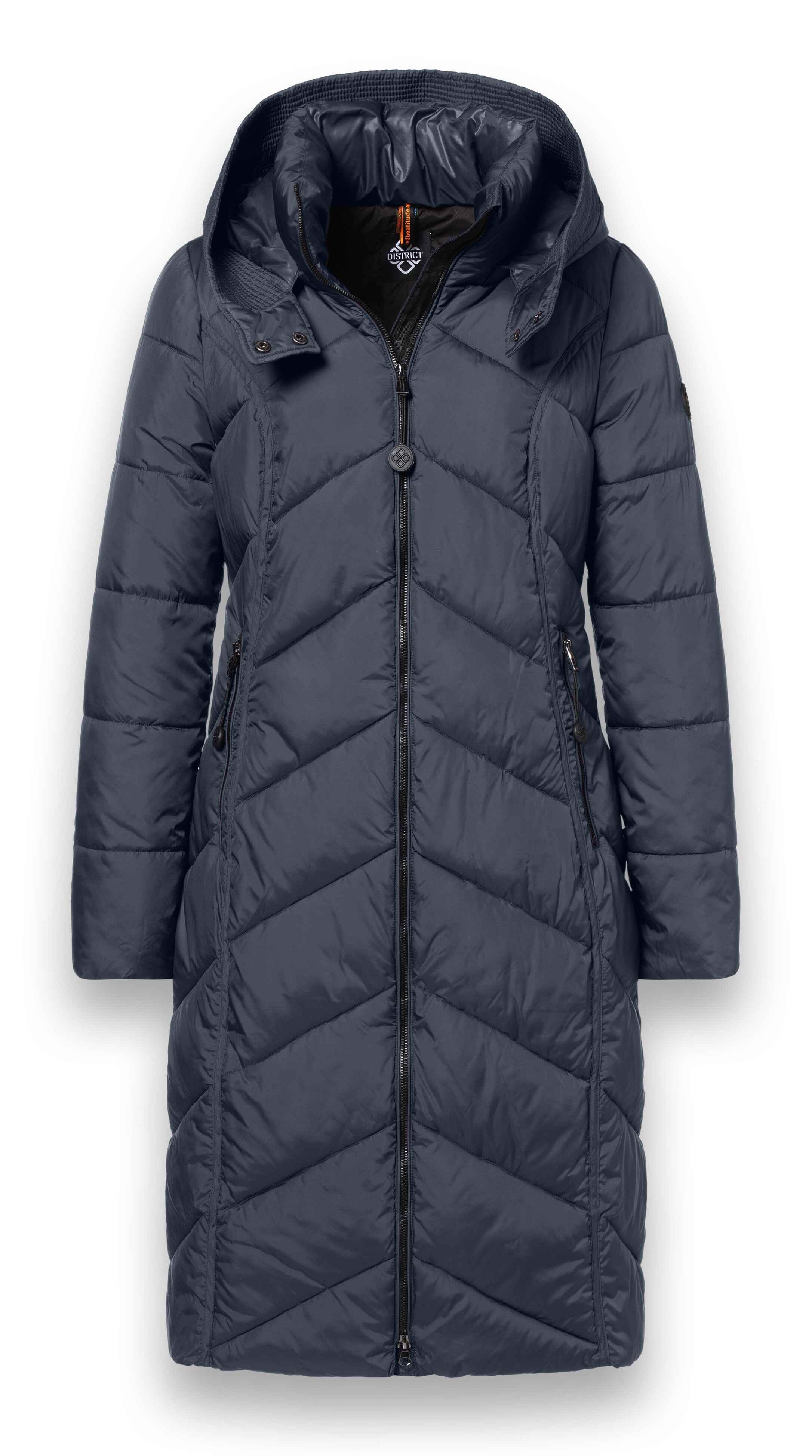 District Winterjacke Winter-Steppmantel Arosa (wasserabweisend) dunkelgrau günstig online kaufen