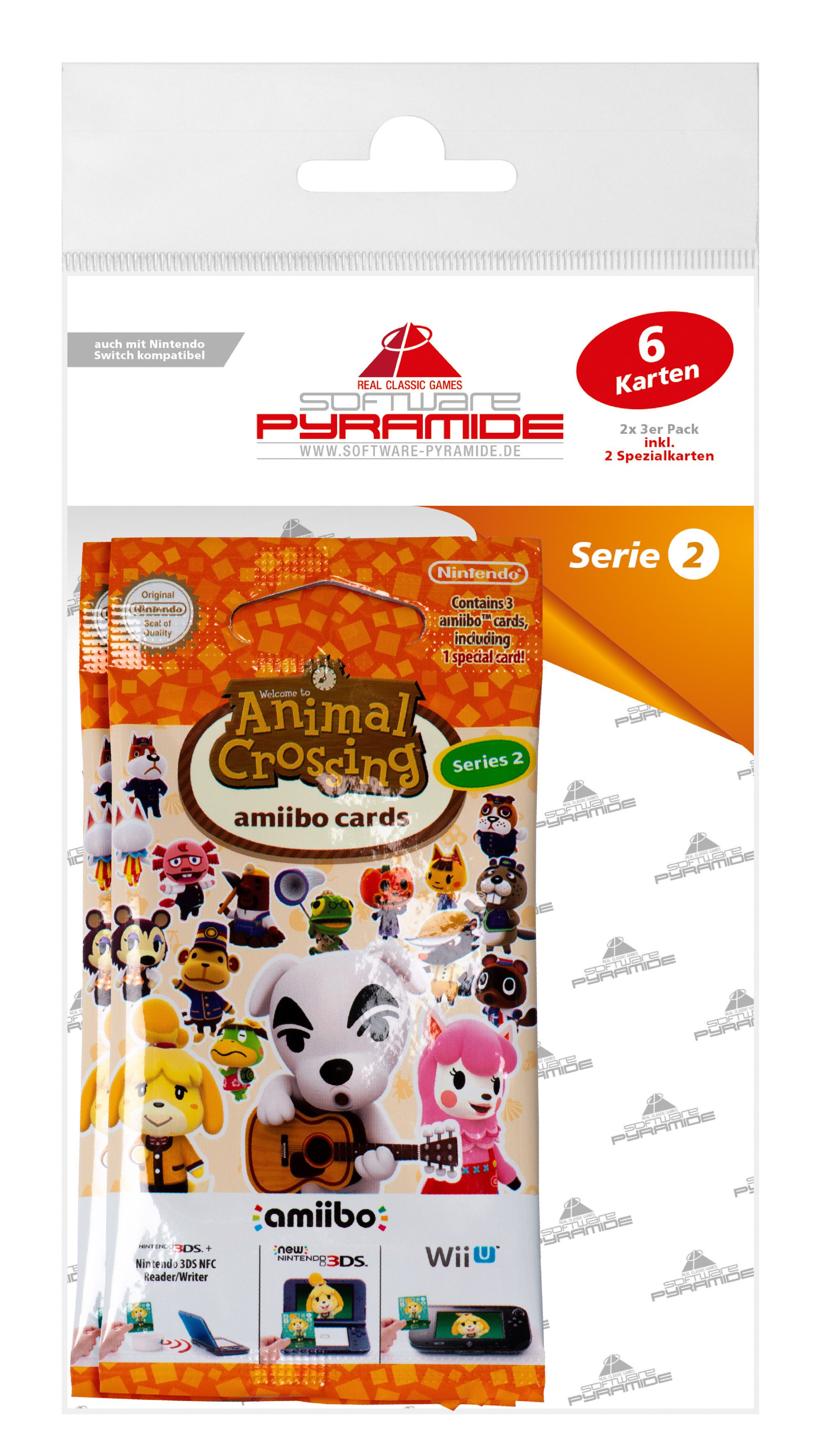 Nintendo Switch Sammelkarte amiibo Animal Crossing - Serie 2 - 2x 3 Karten (NEU & OVP)