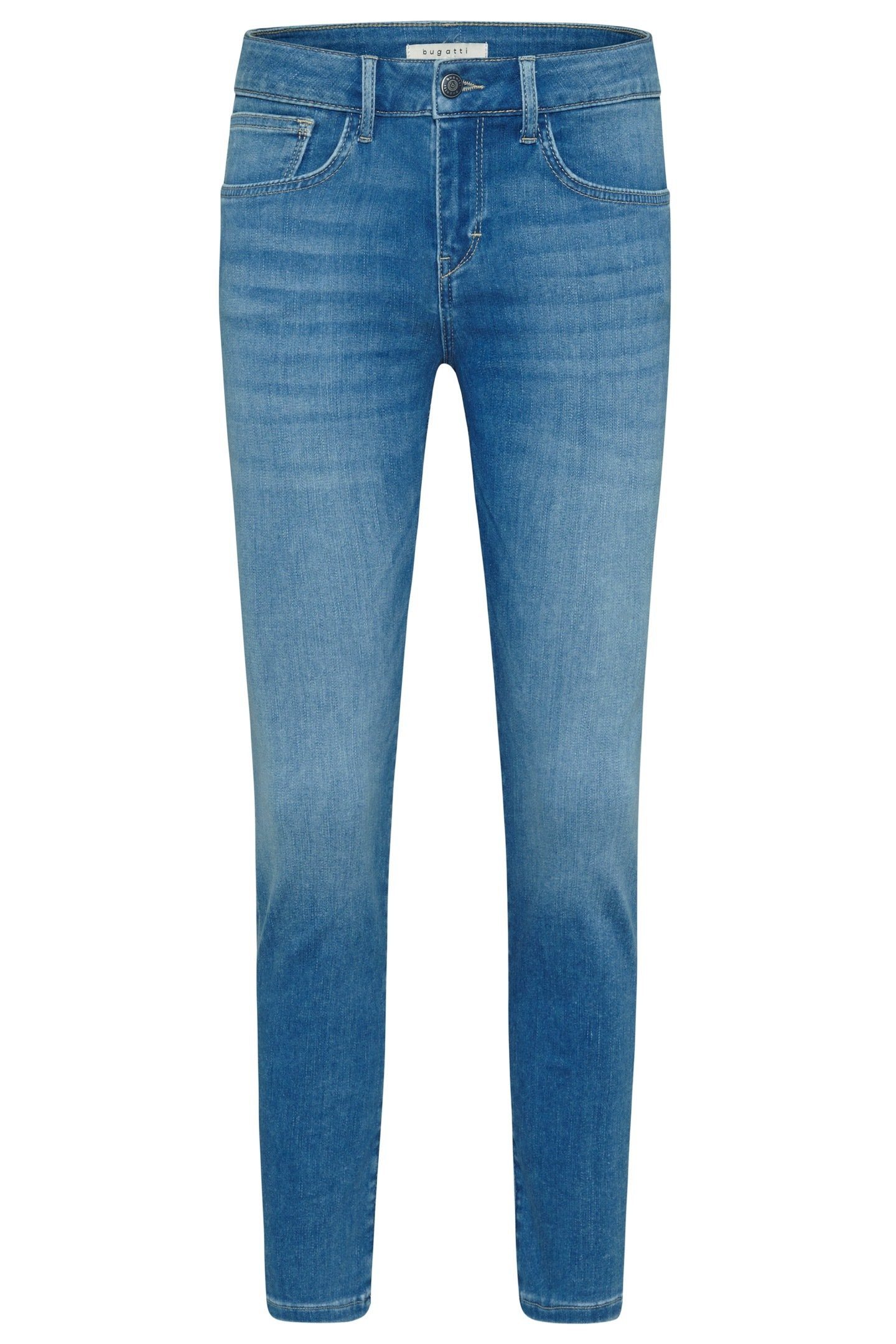 Optik coolen 5-Pocket-Jeans bugatti hellblau in einer