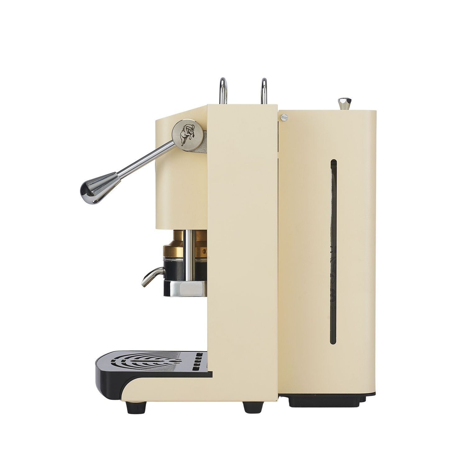 Faber Coffee Machines Espressomaschine Pro Essential Chrom Kaffeepadmaschine, 44mm ESE Pads, Chrom-Details mit hochwertigem 3D-Logo