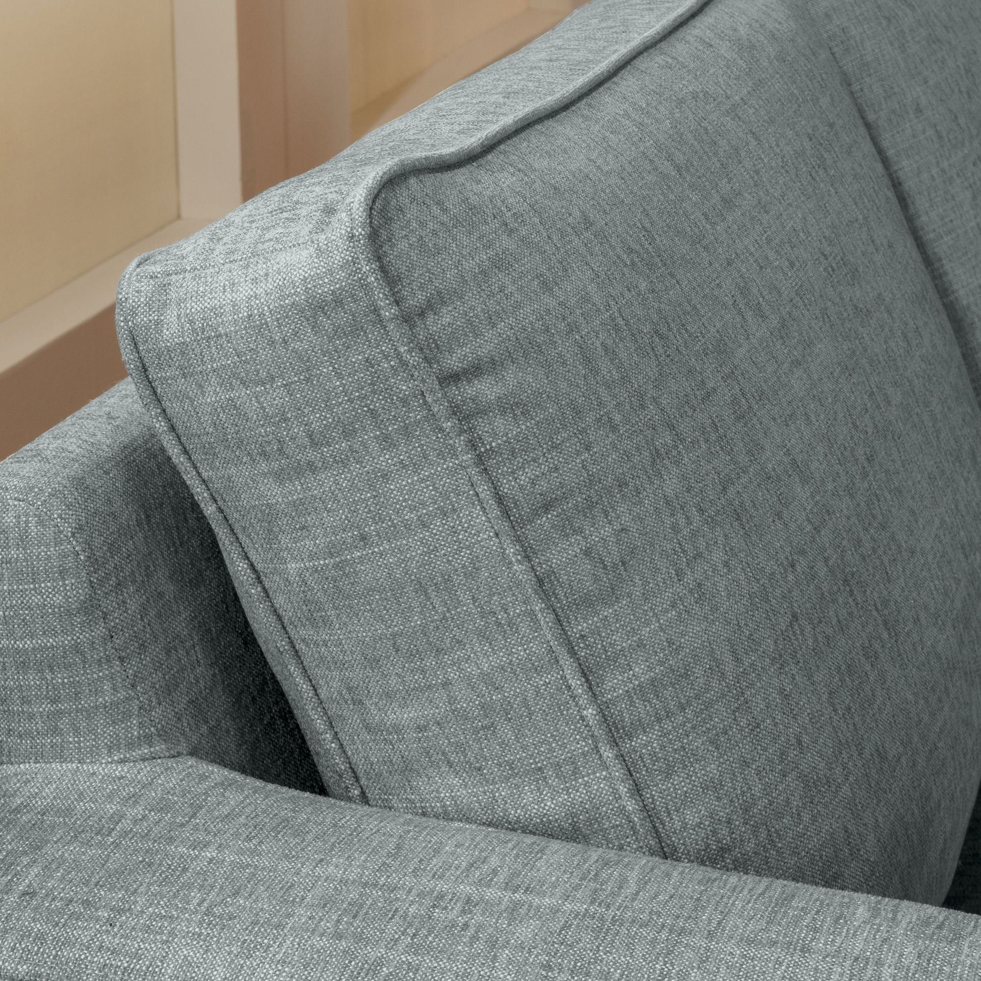 Buche natur, Kasia 58 Sparpreis Sofa Bezug 2-Sitzer Versand Chenille Sitz Sofa Kessel inkl. hochwertig Teile, verarbeitet,bequemer Kostenlosem aufm 1