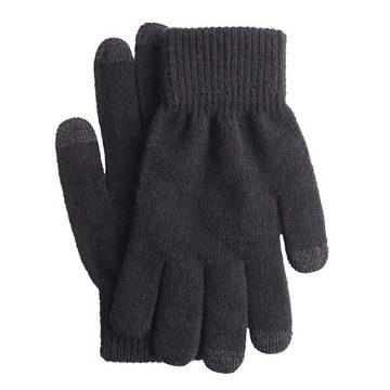 GelldG Strickhandschuhe Handschuhe Herren Damen Winter Touchscreen, Thermo Strickhandschuhe