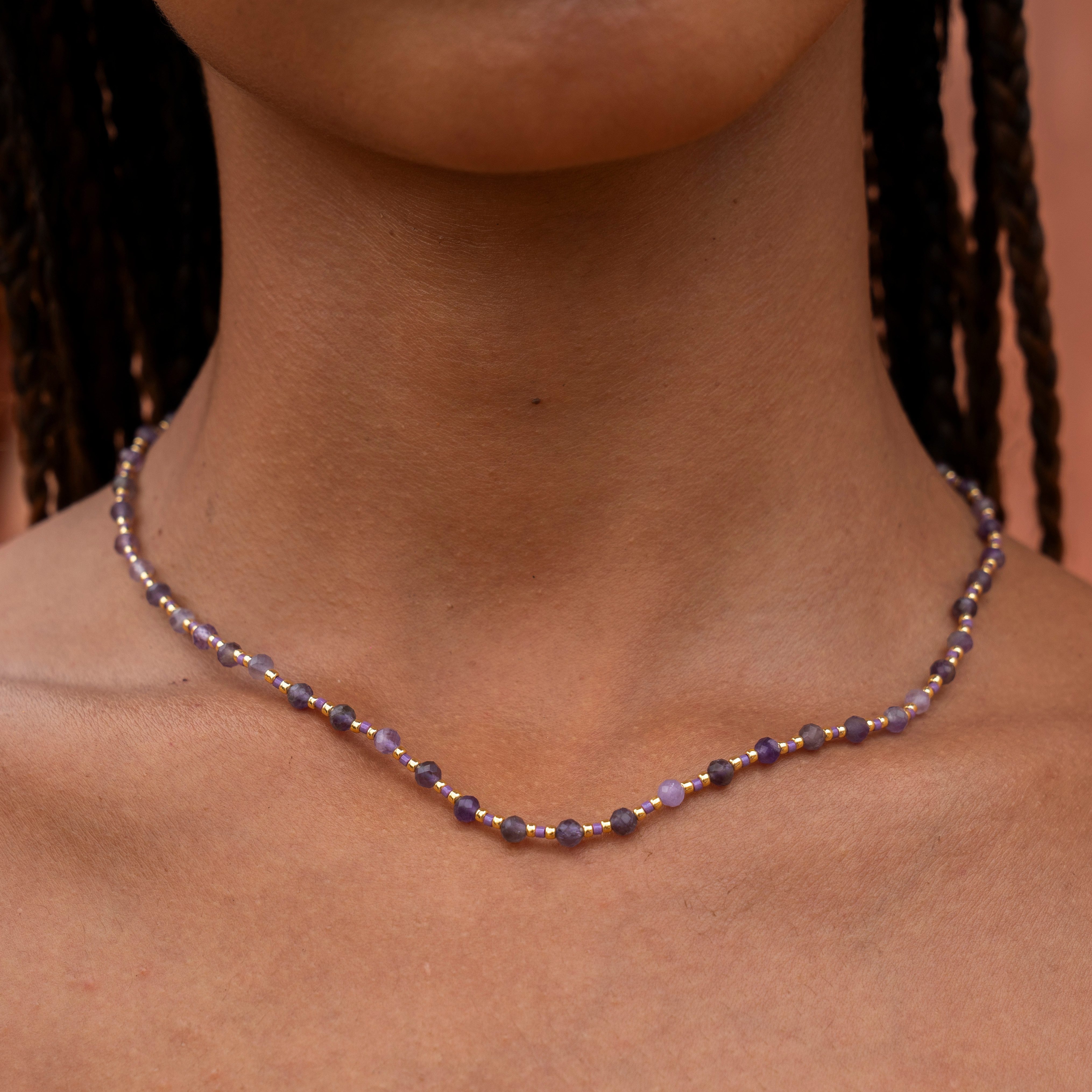 Made by Nami Perlenkette Damen Halskette Bunt 40 + 5 cm verstellbar wasserf günstig online kaufen