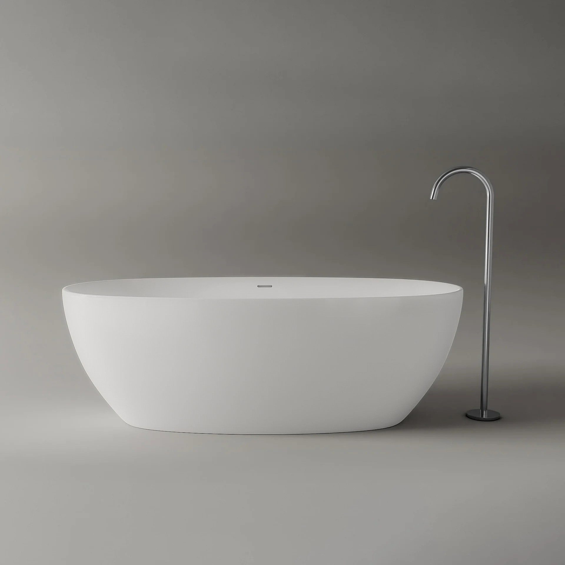 Bernstein Badewanne BELAQUA, Freistehende Badewanne / 170x80x58 cm / Weiß matt / Doppelwandig