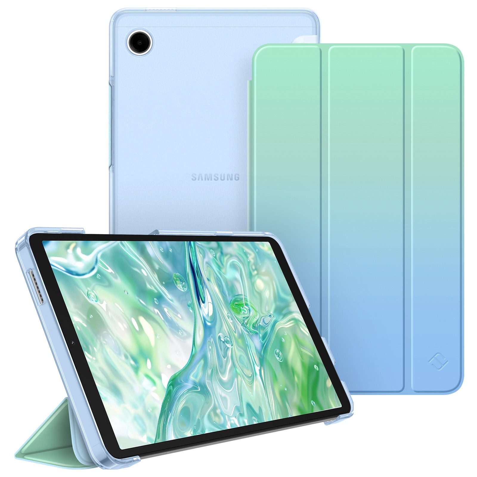 Fintie Tablet-Hülle für Samsung Galaxy Tab A11 8,7" 2025/ Tab A9 8.7 Zoll Tablet, Ultra Dünn Schutzhülle mit Transparenter Rückseite