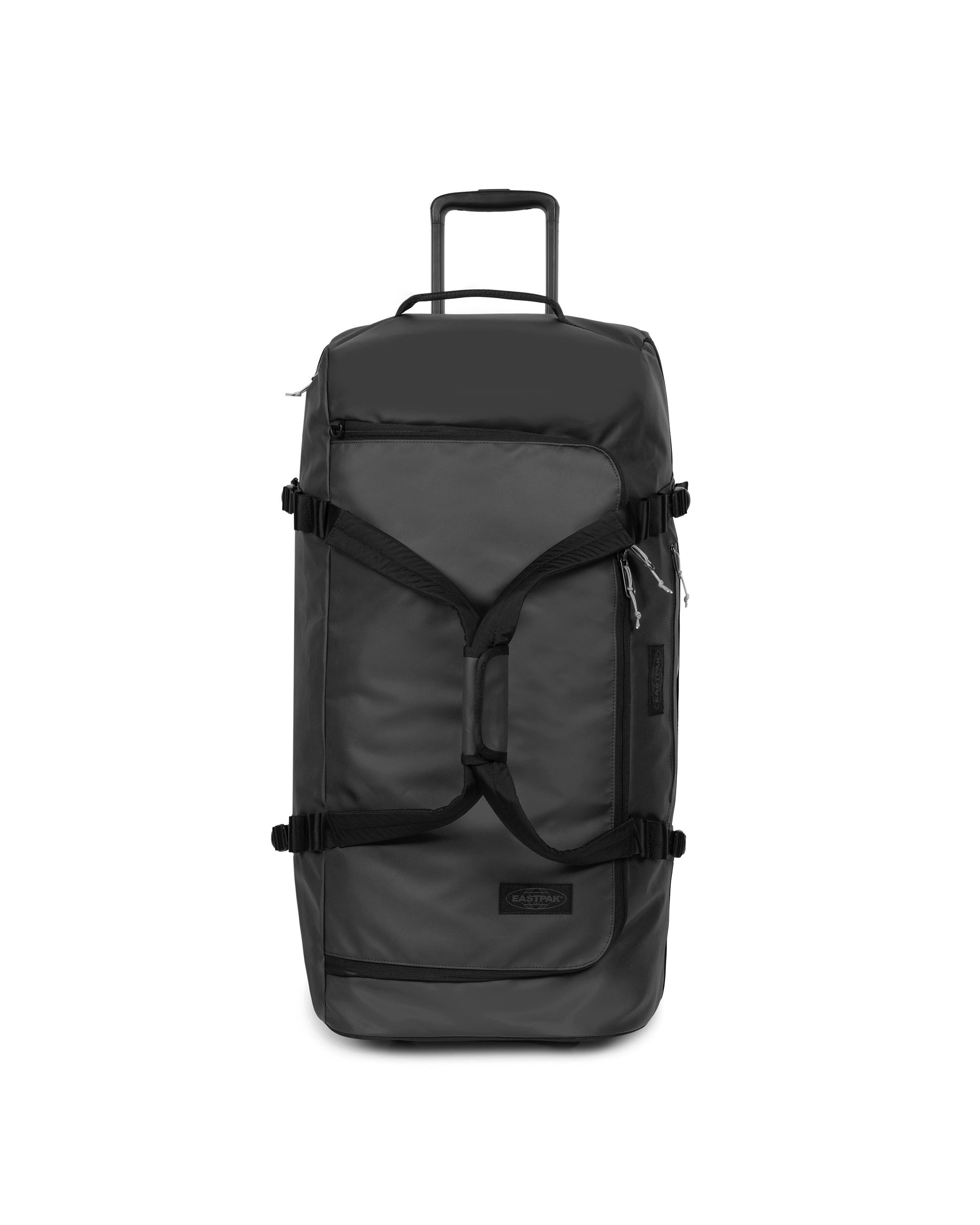Eastpak Weichgepäck-Trolley DUFFEL PACK WHEEL M TARP BLACK2, 2 Rollen, Reisetasche mit Rollen Weichgepäck Koffer Aufgabegepäck