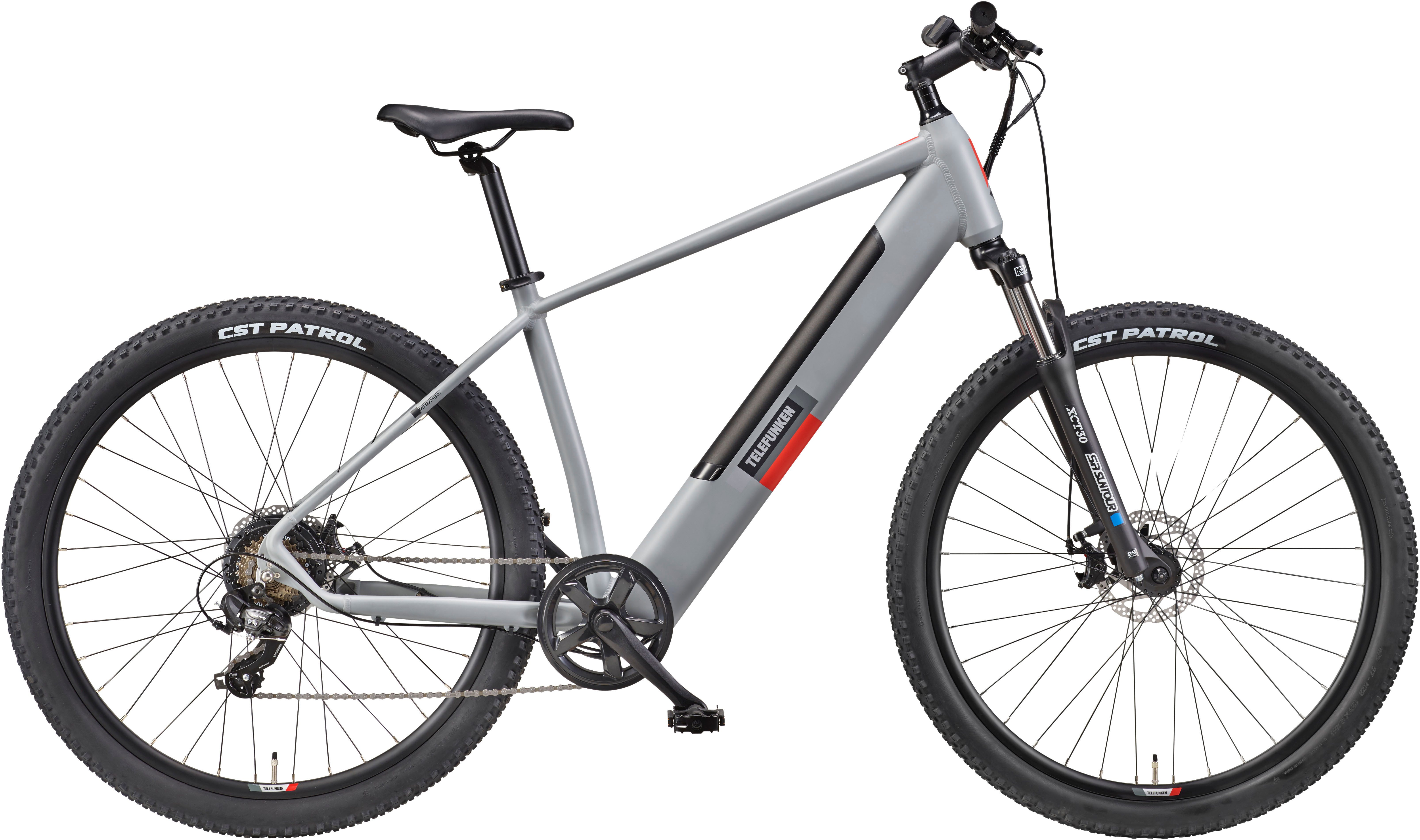 Telefunken E-Bike Mountainbike Aufsteiger M921, 7 Gang Shimano, Kettenschaltung, Heckmotor, 468 Wh, (29 Zoll, Scheibenbremsen), Pedelec, …