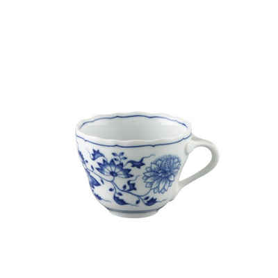 Hutschenreuther Tasse Blau Zwiebelmuster Kaffee-Obertasse, Porzellan