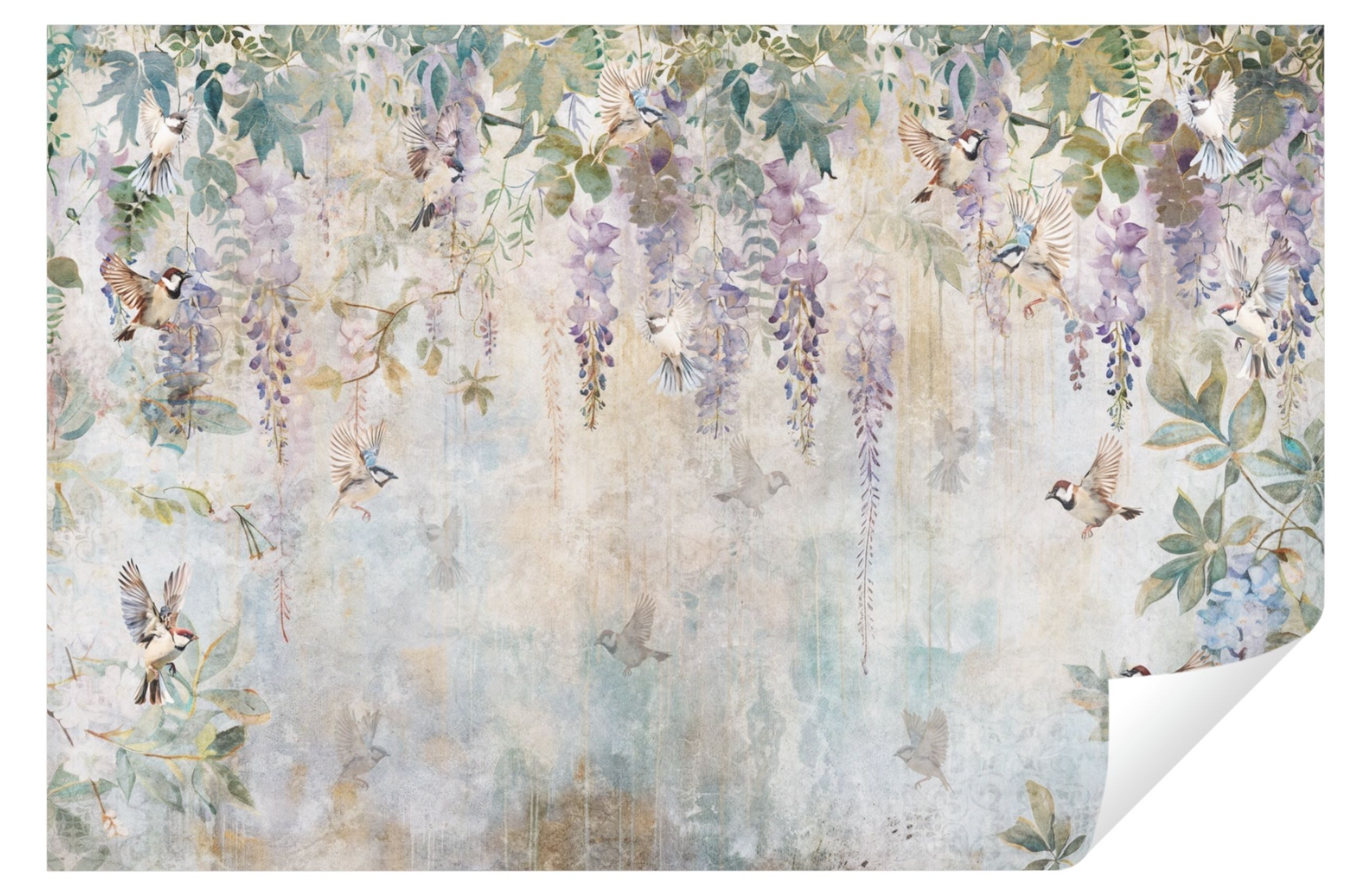 Wallarena Fototapete Blätter Hängende Vlies Tapete Wohnzimmer Schlafzimmer günstig online kaufen