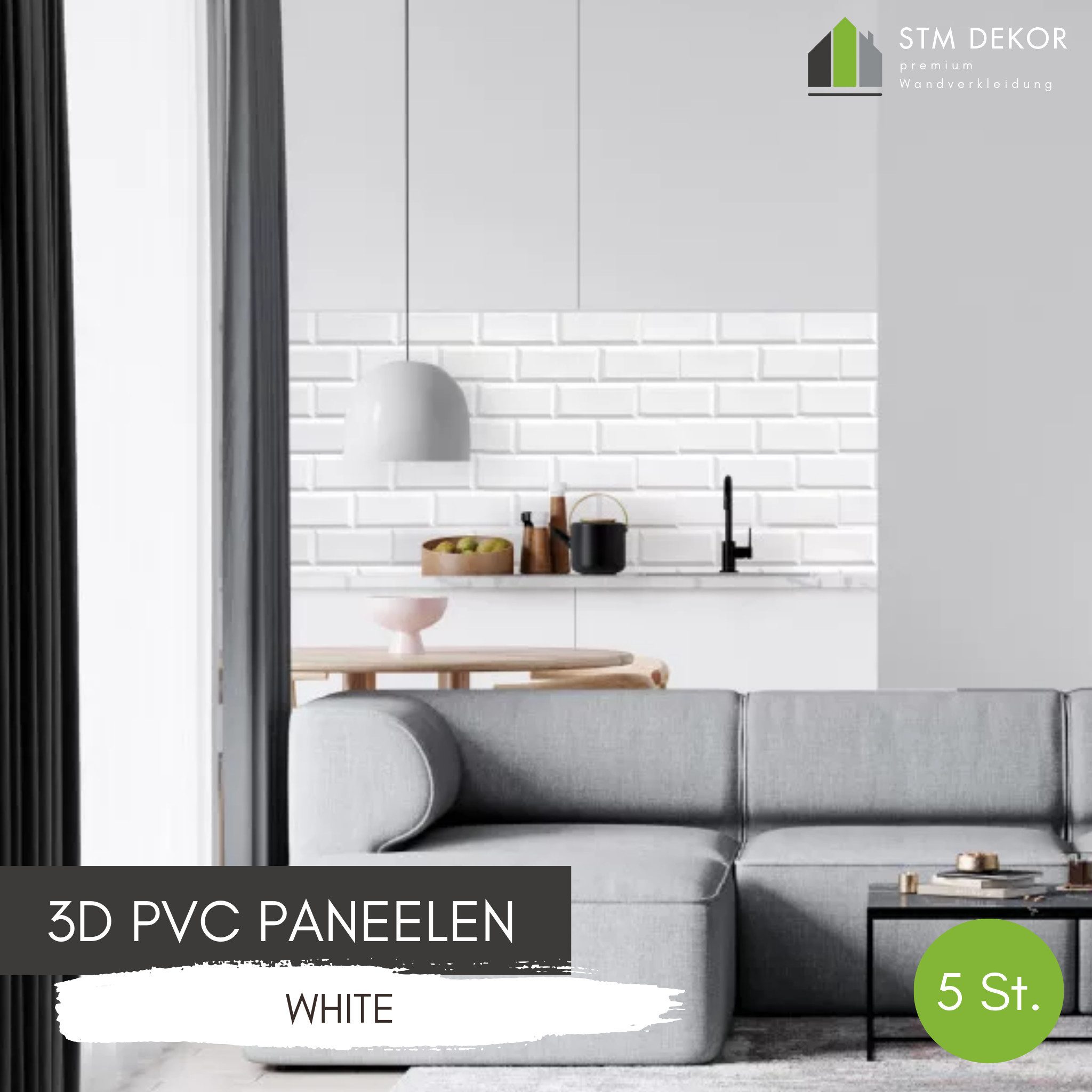 STM Company 3D Wandpaneel 3D-Wandpaneele PVC, Ziegel Optik, 1-20 Platten - günstig online kaufen