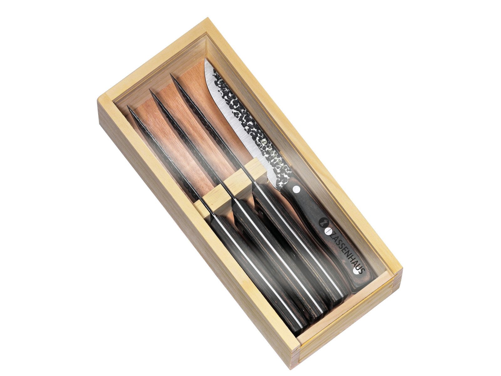 ZASSENHAUS Fleischmesser HUNTER Steakmesser 25 cm Set4