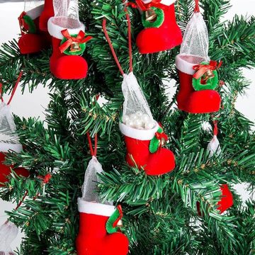 Gontence Nikolausstiefel 12pcs (Weihnachts Stiefelchen), zum Befüllen und Aufhängen