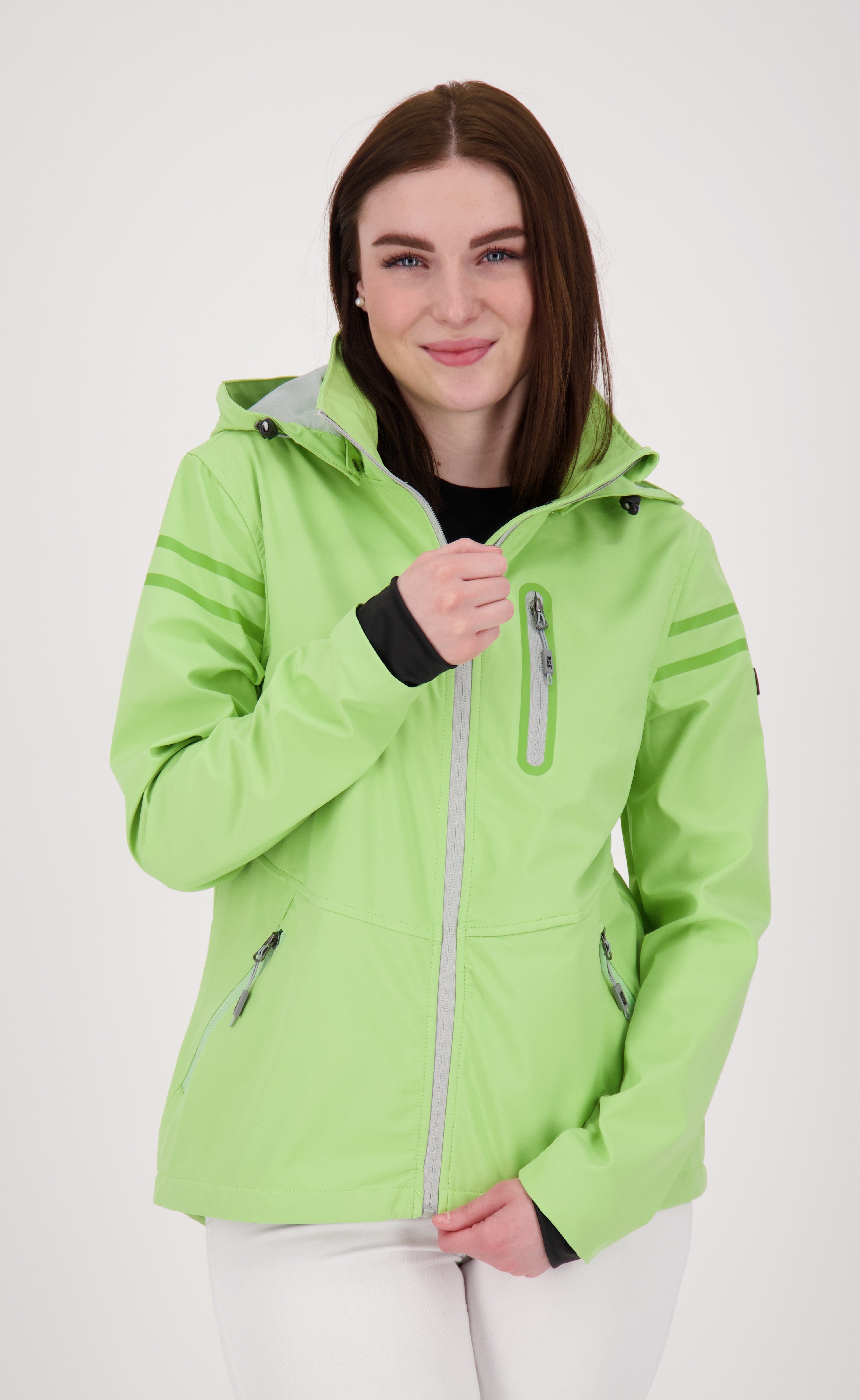 Reflektierende Damen-Funktions-Softshelljacke voll reflektierend