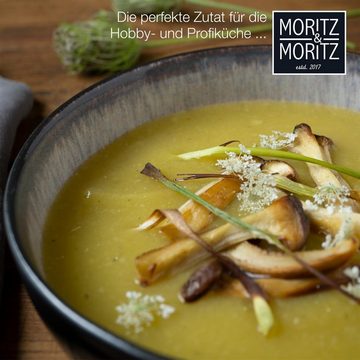 Moritz & Moritz Tafelservice Moritz & Moritz 6tlg Suppen Teller Beige Geschirr Set Digital (6-tlg), 6 Personen, Porzellan, Bowl Schüssel für 6 Personen