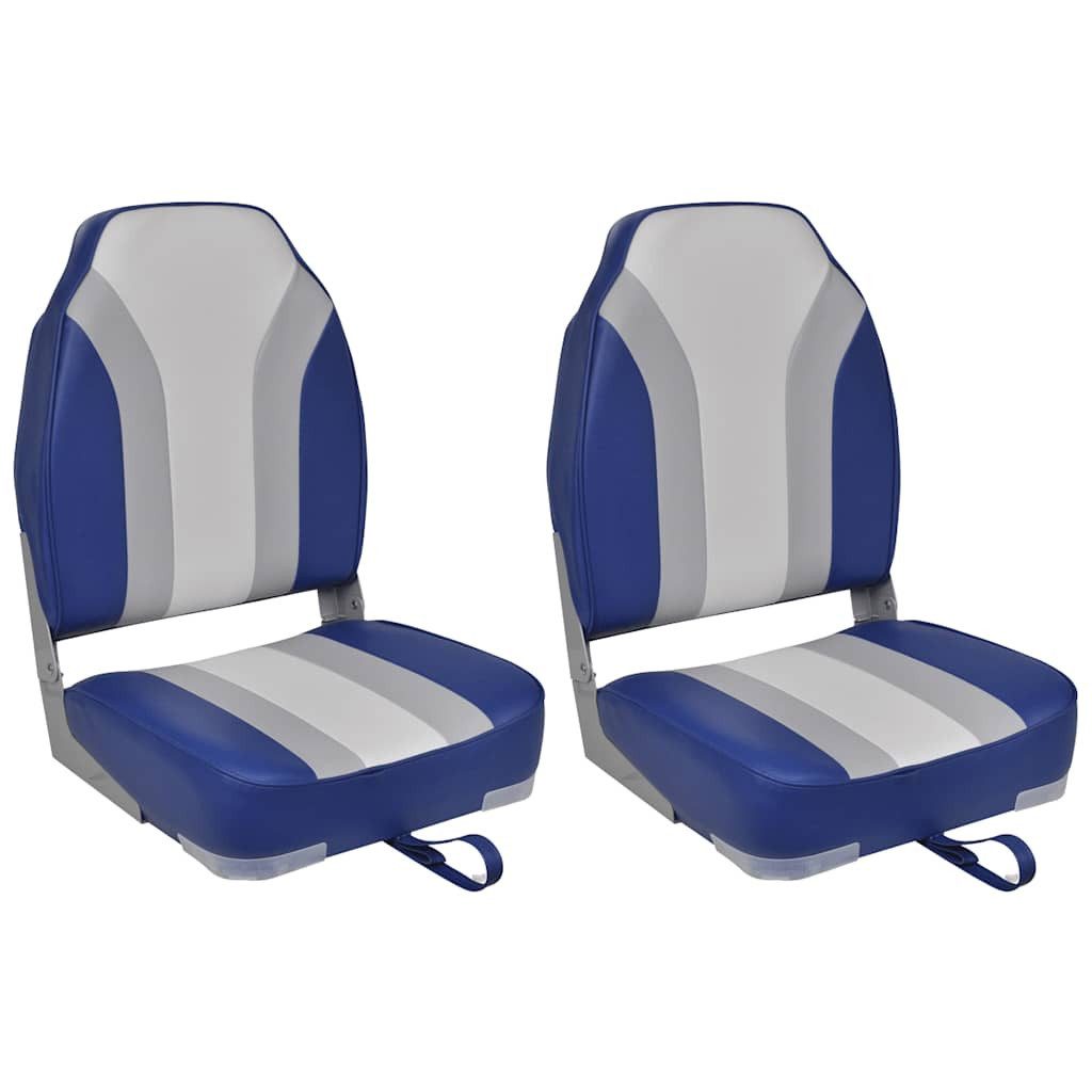 vidaXL Segelboot Klappbare Bootsstühle 2 Stk. mit hoher Rückenlehne, (2-St)