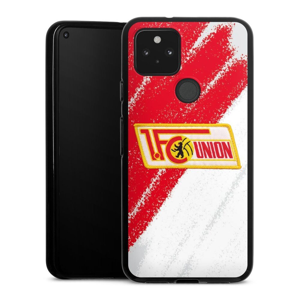 DeinDesign Handyhülle Offizielles Lizenzprodukt 1. FC Union Berlin Logo, Google Pixel 5 Silikon Hülle Bumper Case Handy Schutzhülle