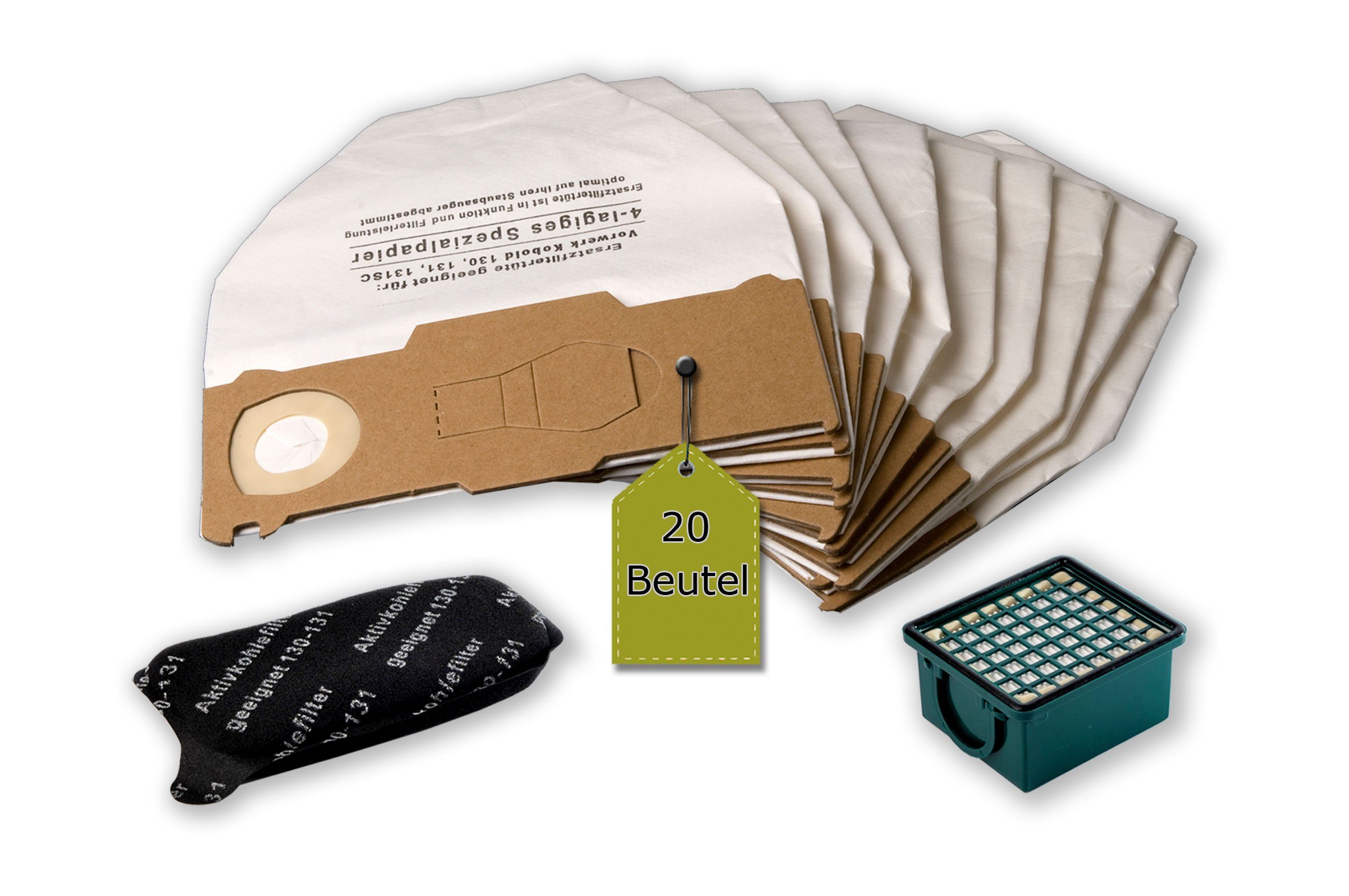 Staubsaugerbeutel passend für Vorwerk Kobold VK 130, VK 131, SC