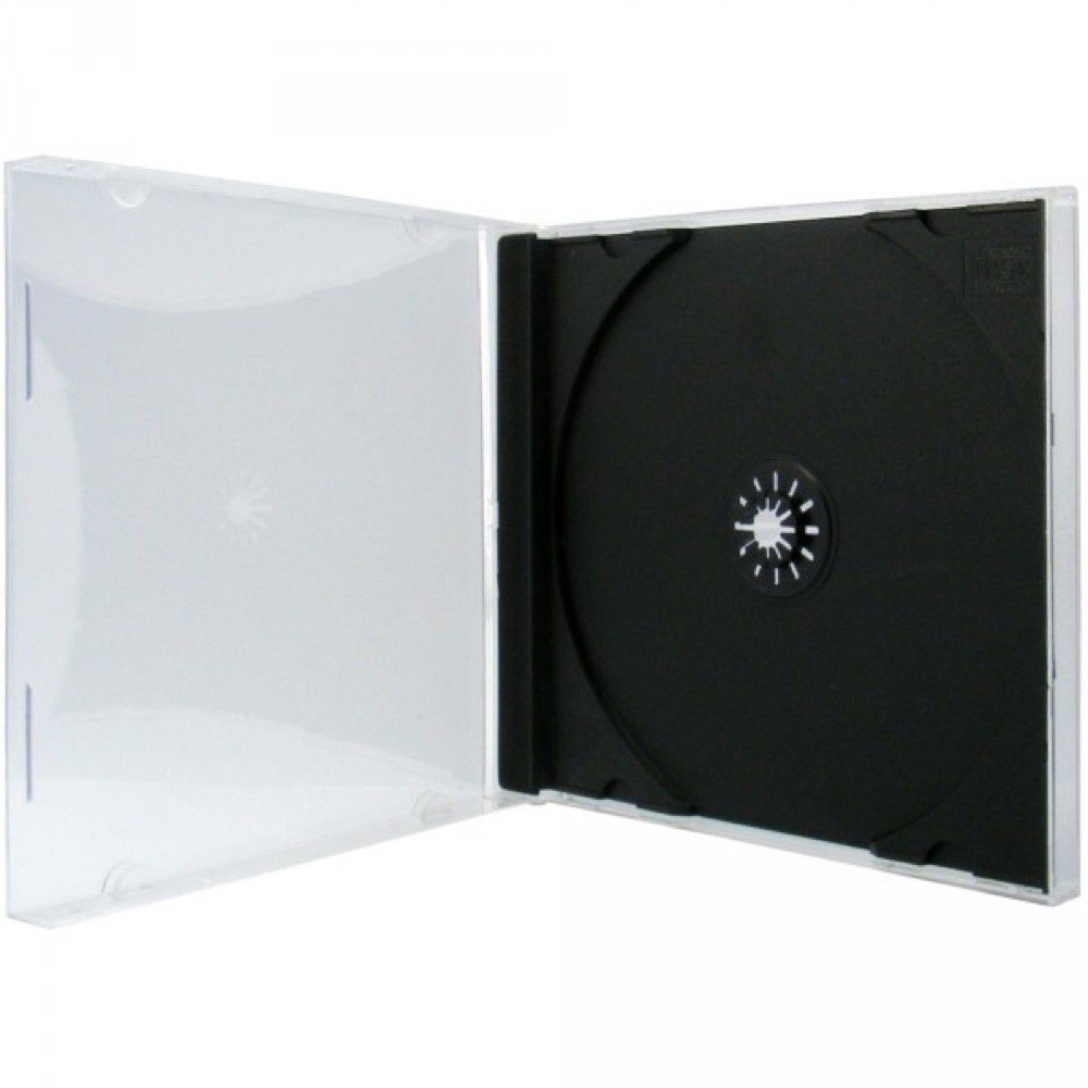 Mediarange CD-Hülle 50 Professional CD Hüllen 1er Jewelcase 10,4 mm schwarz
