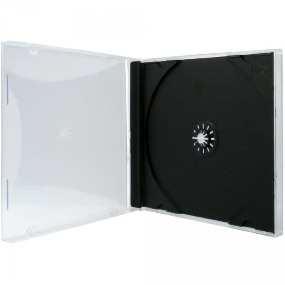 CD-Hülle 50 Professional CD Hüllen 1er Jewelcase 10,4 mm schwarz