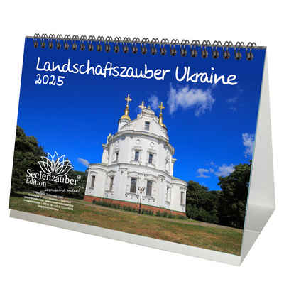 Seelenzauber Tischkalender Landschaftszauber Ukraine DIN A5 Kalender für 2025 Ukraine Kiew