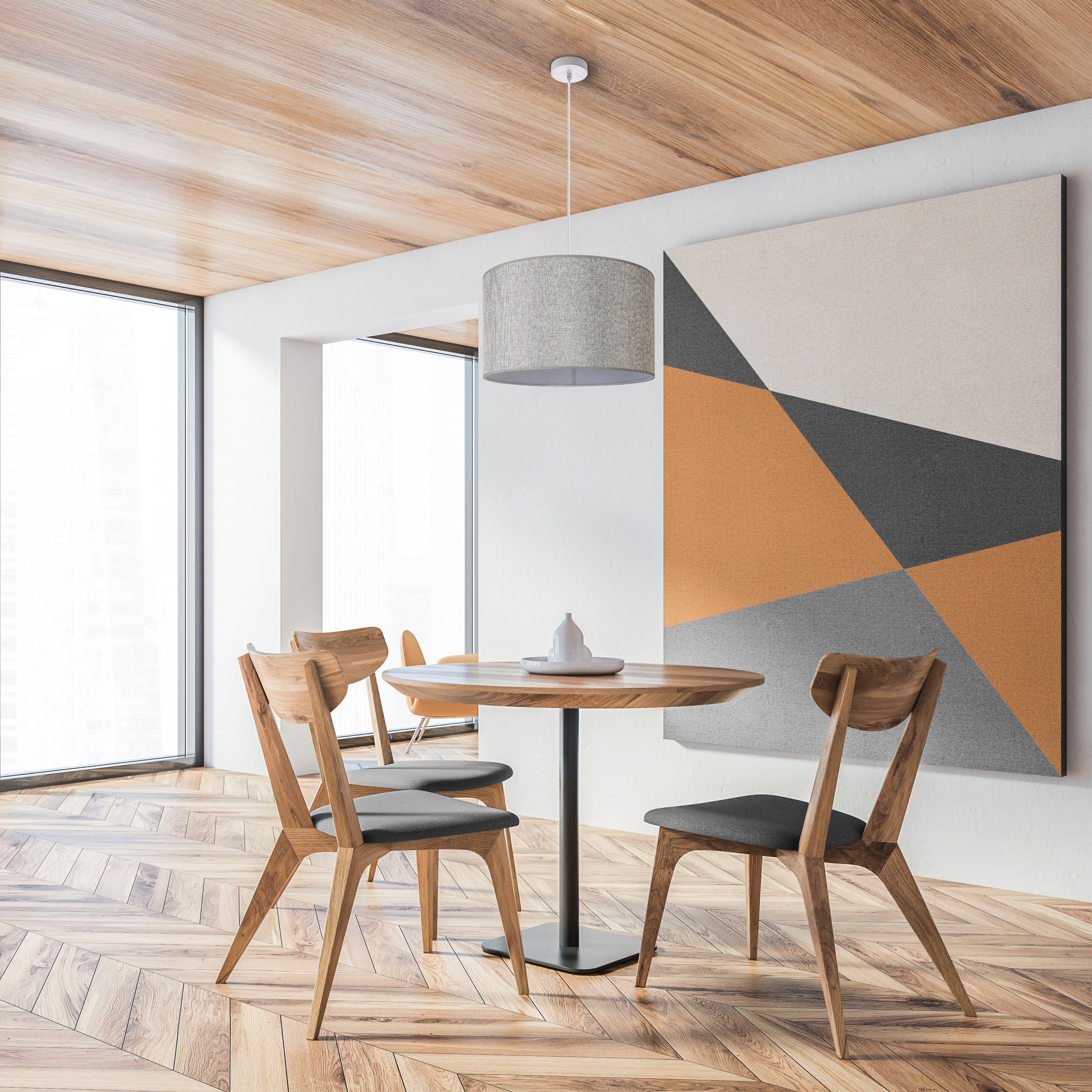 Paco Home Pendelleuchte HUGO CANVAS UNI günstig online kaufen
