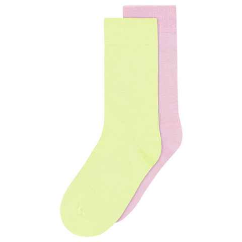 MELA Socken Socken 2er Pack Basic Das Elasthan "Roica" ist abbaubar, ohne Schadstoffe zu hinterlassen