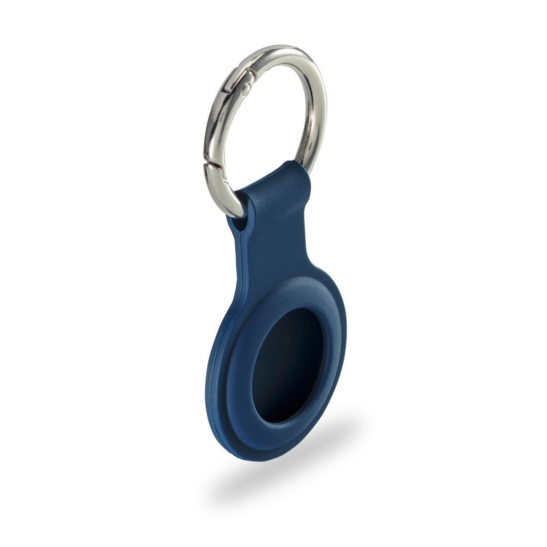 Hama Schlüsselanhänger Ortung, Silikon dunkelblau für AirTag, Apple Schutzhülle, Schlüsselanhänger