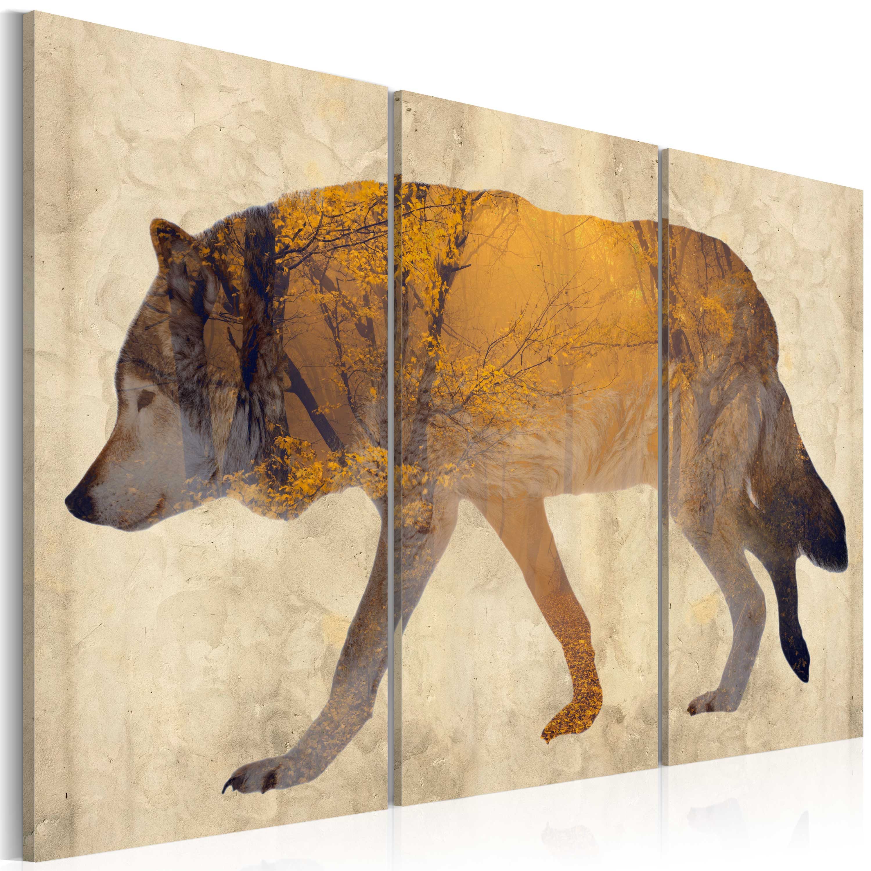 Artgeist Wandbild The Wandering Wolf