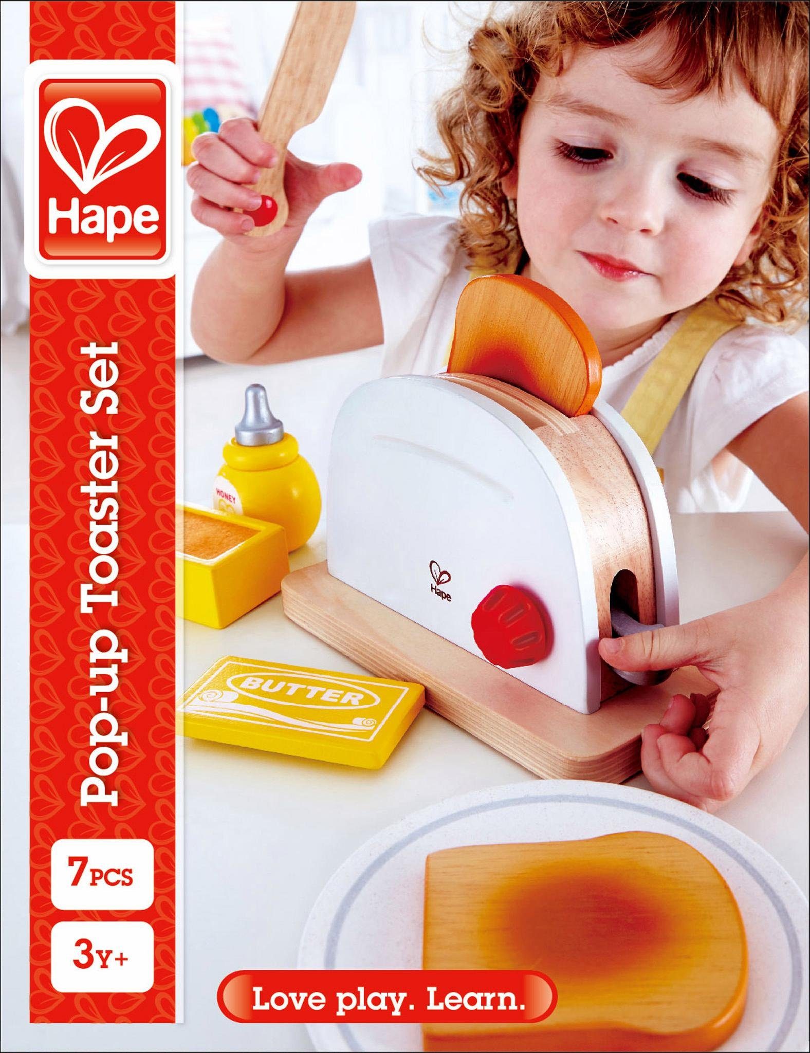 Hape Kinder-Toaster Pop-Up-Toaster-Set, 7-tlg., (Set, 7-tlg), günstig online kaufen
