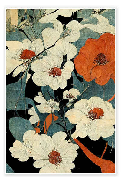 Posterlounge Poster treechild, Asiatische Blumen-Kunst, Malerei