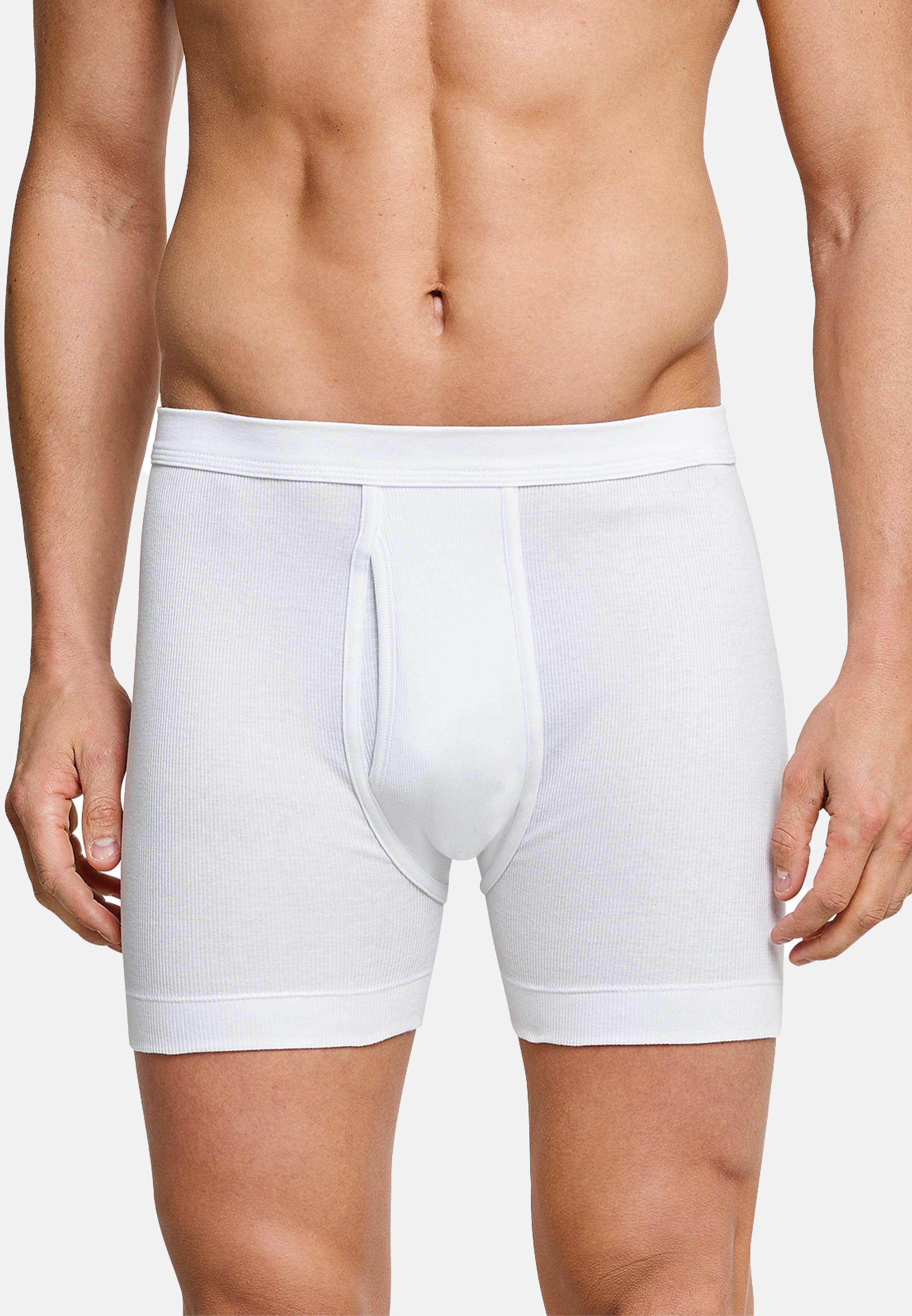 Schiesser Retro Boxer 3er Pack Essentials Doppelripp (Spar-Set, 3-St) Long günstig online kaufen
