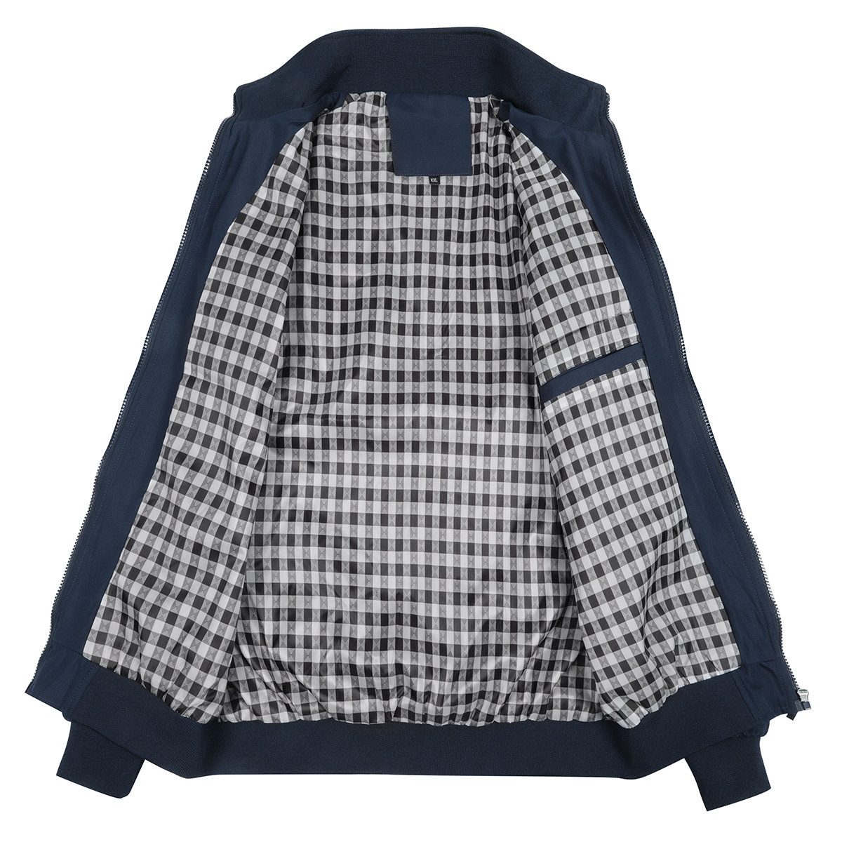 Allthemen Bomberjacke Leichte Übergangsjacke mit 2 Reißverschlusstaschen – Bild 3 von 5